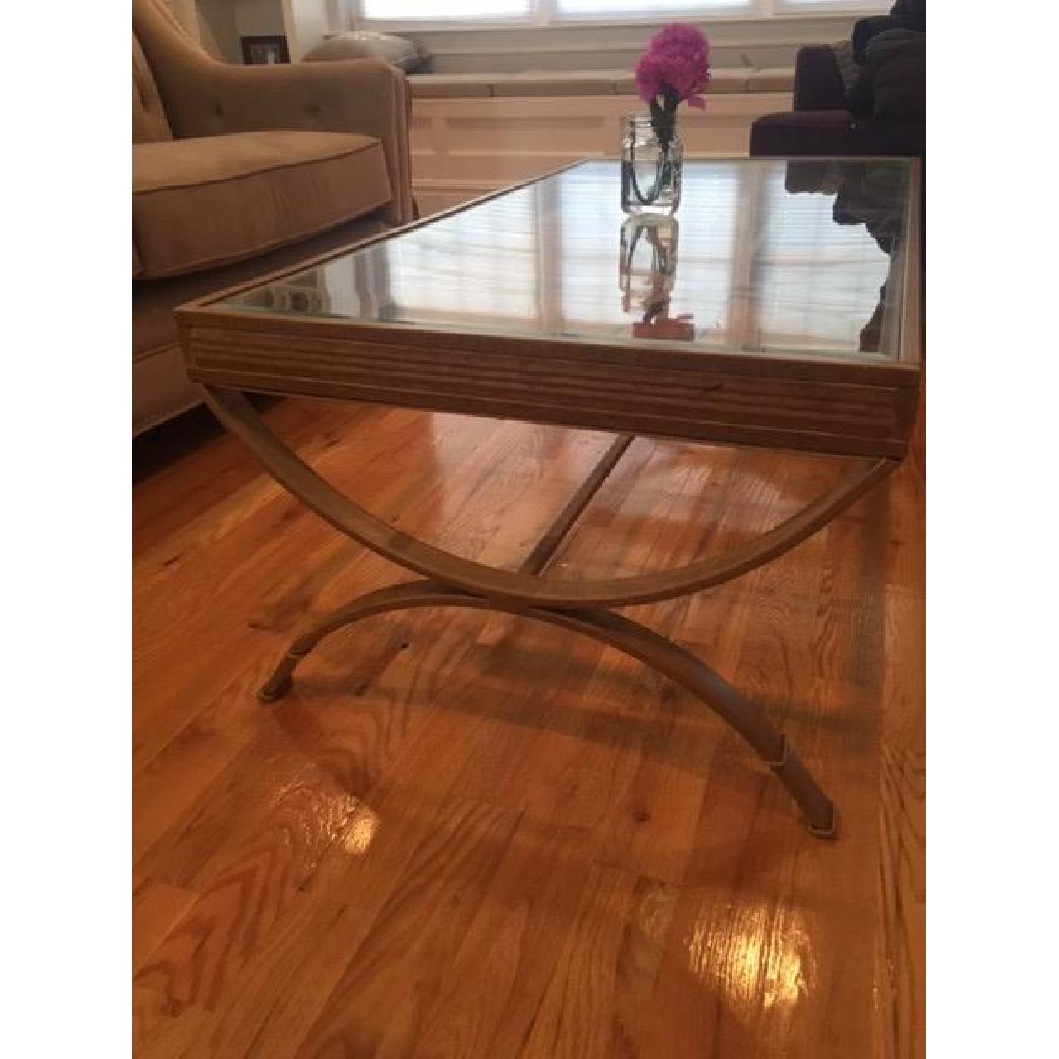 Bob's Gold Glass Coffee Table - image-2