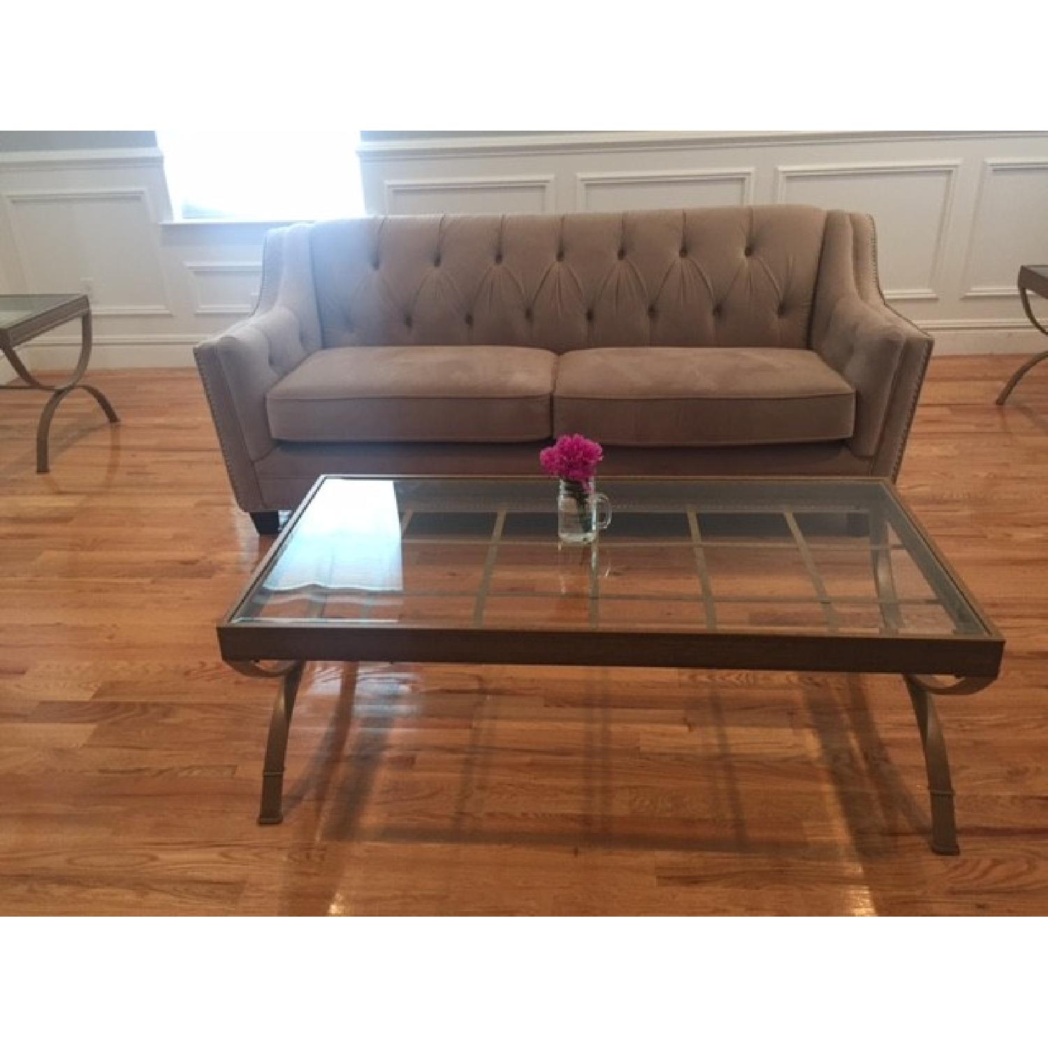 Bob's Gold Glass Coffee Table - image-3
