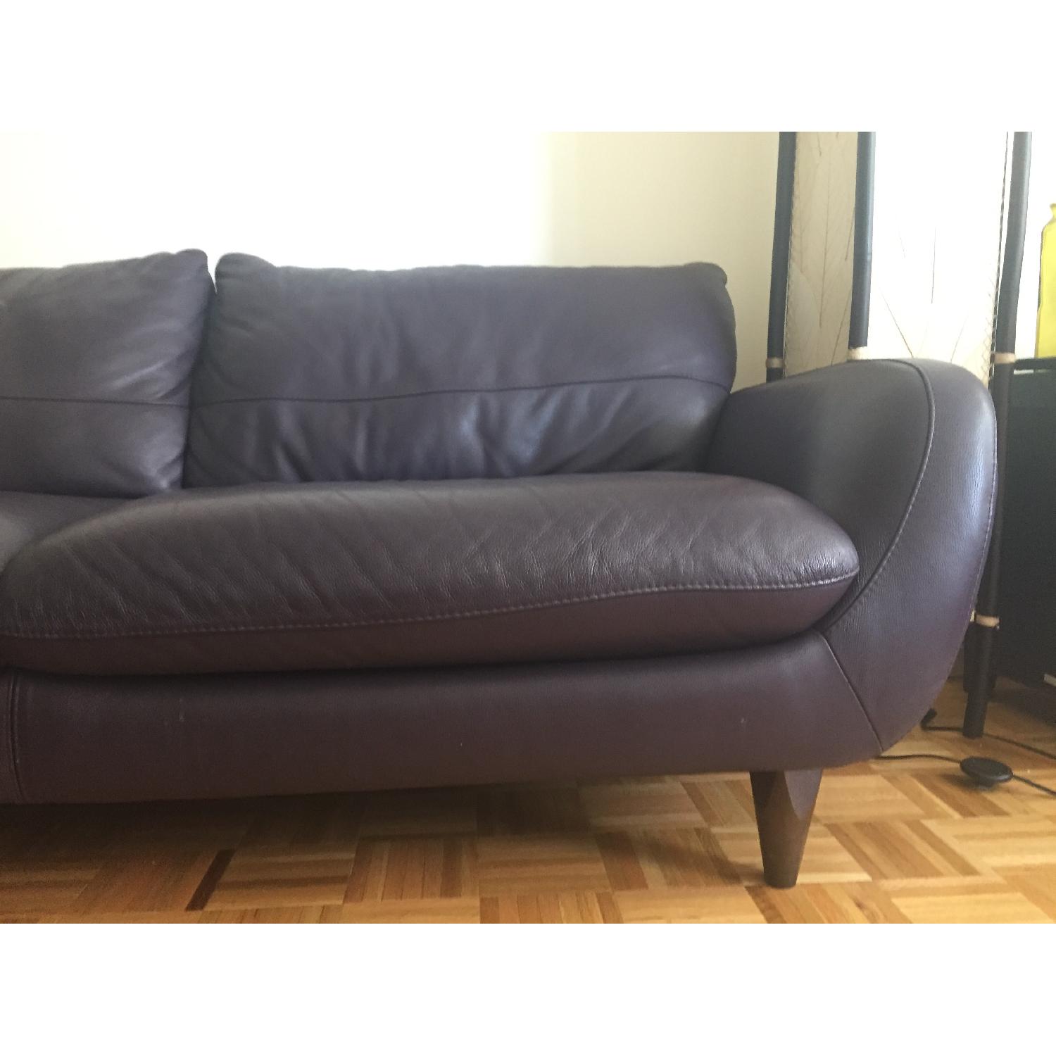 Macy's Almafi Leather Sofa - image-2