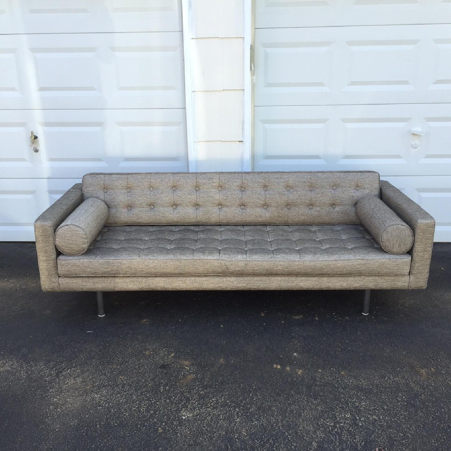 Mid-Century Style Tufted Sofa - image-1