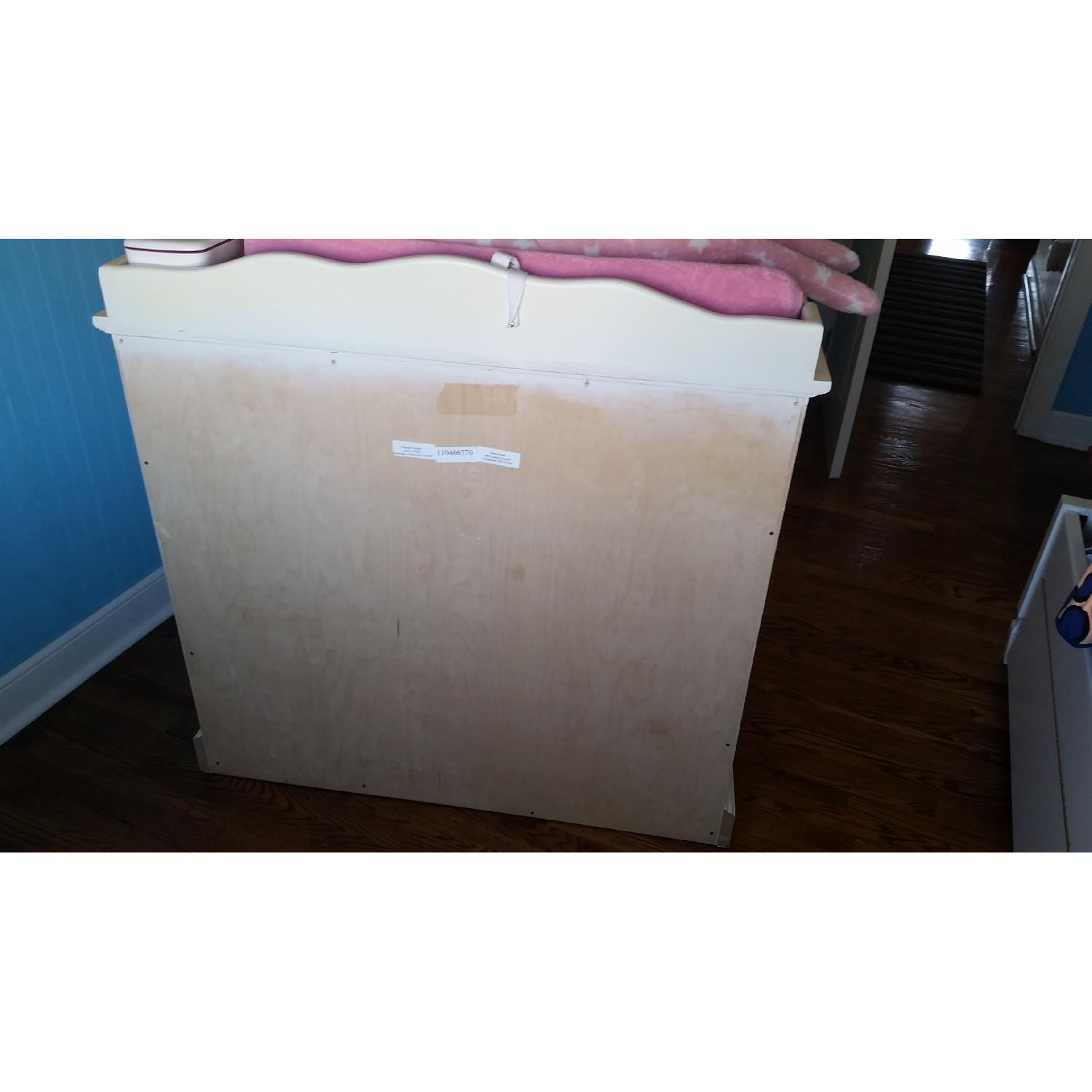 Art for Kids Distressed Wood Changing Table in Antique White - image-3