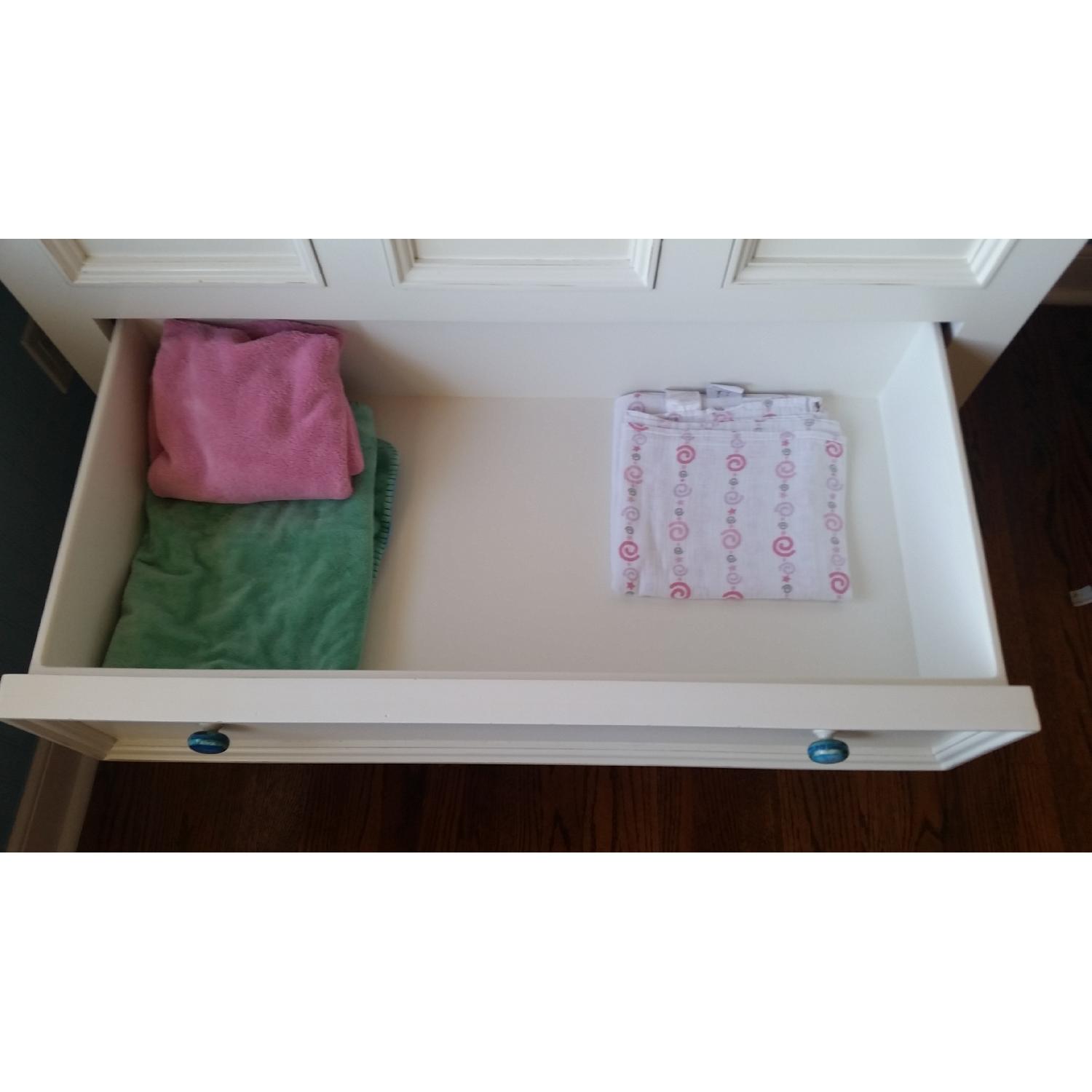 Art for Kids Distressed Wood Changing Table in Antique White - image-8