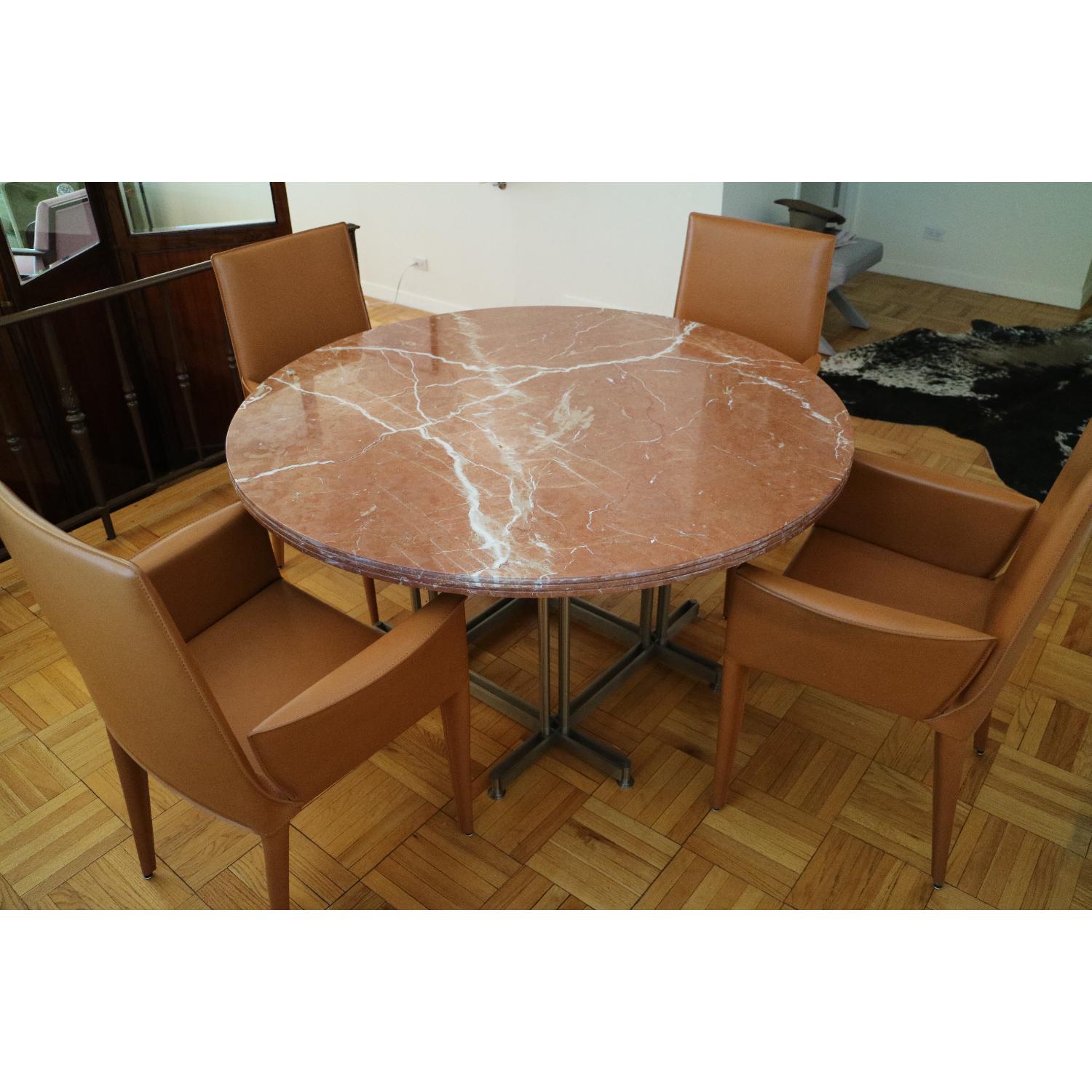 Modern French Marble-Topped Table - image-2