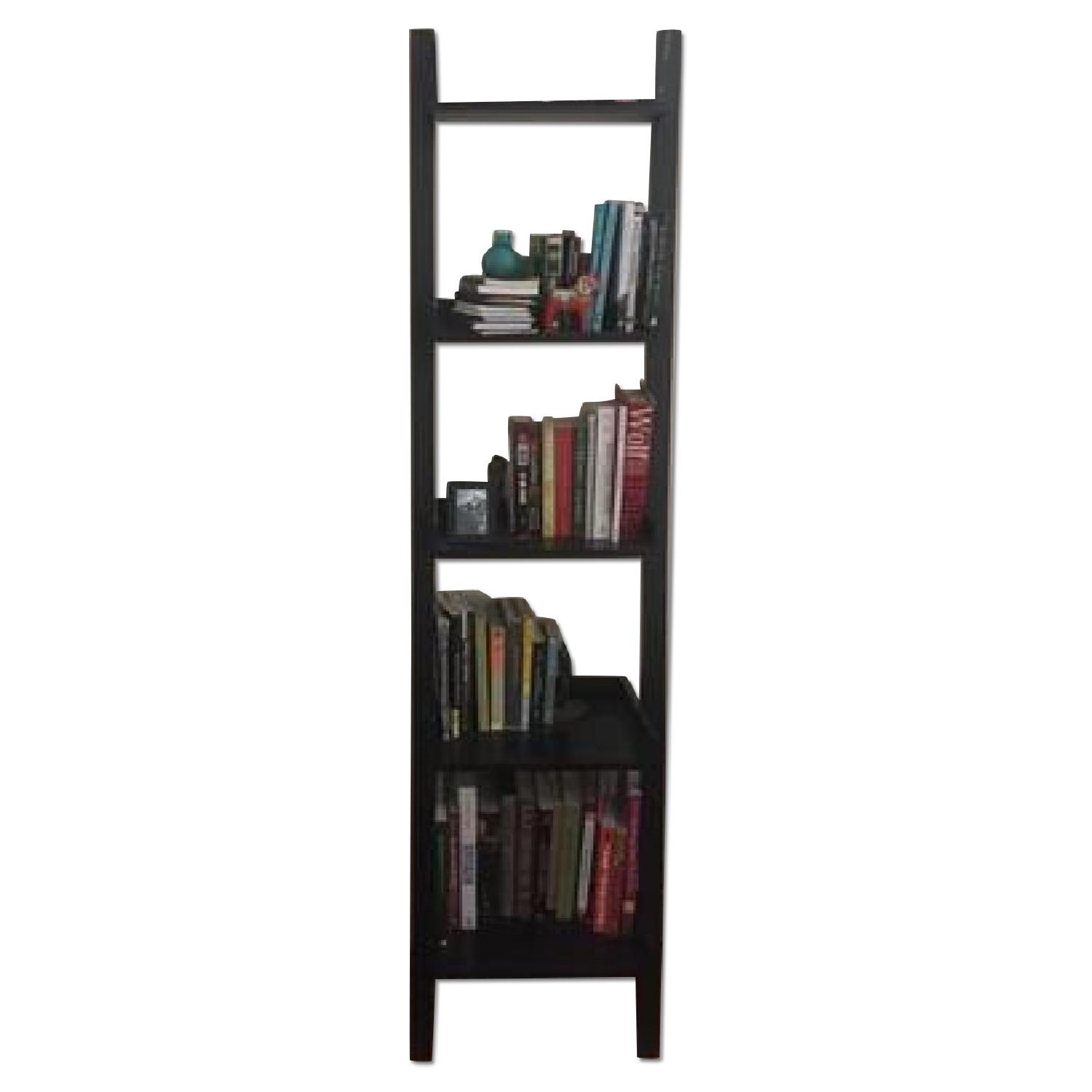 Container Store Java Linea Narrow Leaning Bookcase AptDeco
