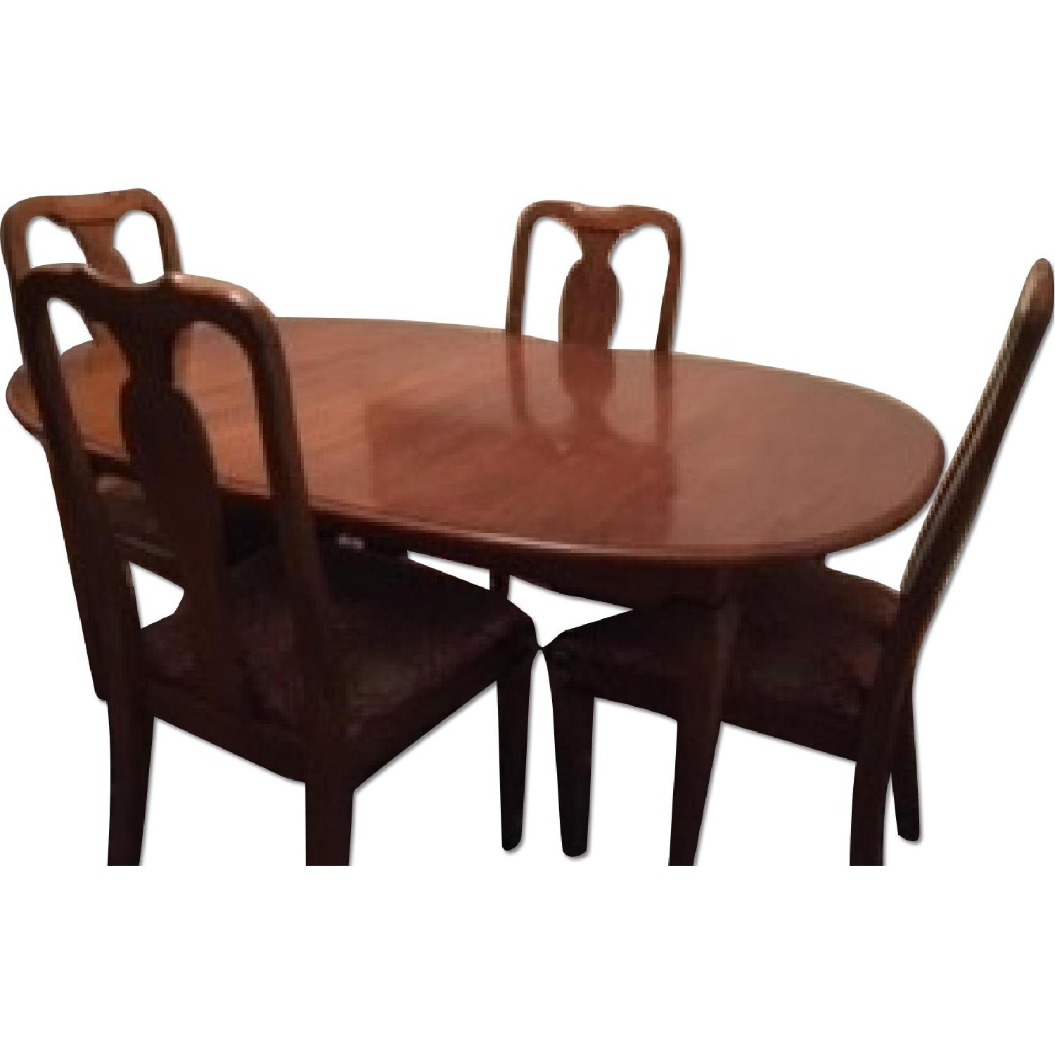 Ethan Allen French Country Dining Room Table w/ 4 Chairs - image-0