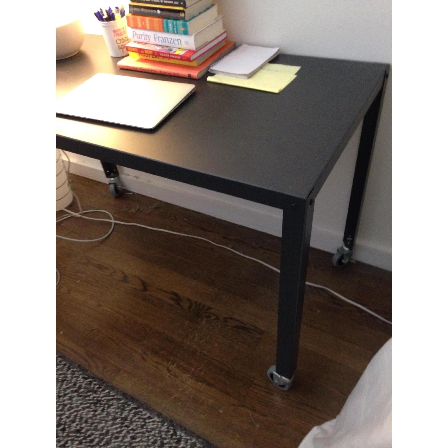 CB2 Black Metal Desk - image-2