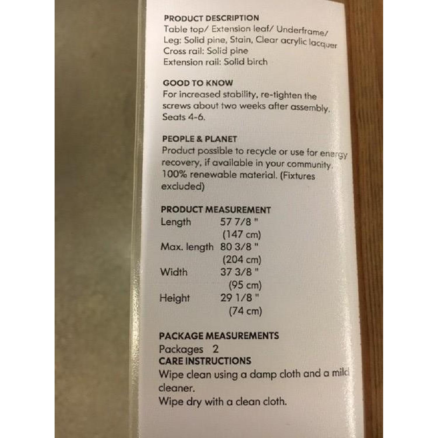 Ikea Extendable Dining Table - image-5