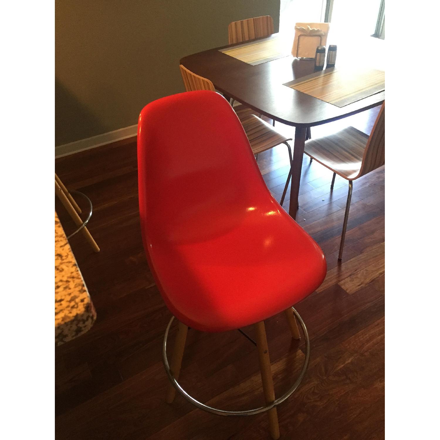 Modernica Dowel Bar Stool w/ Swivel Base Pair AptDeco