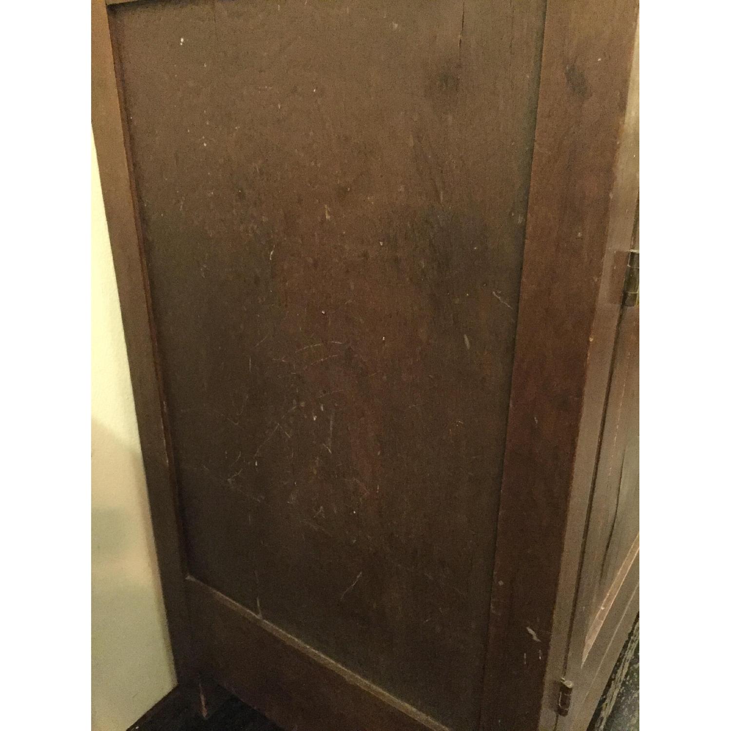 Wood/Glass & Metal Mesh Bookcase/Cabinet - image-8