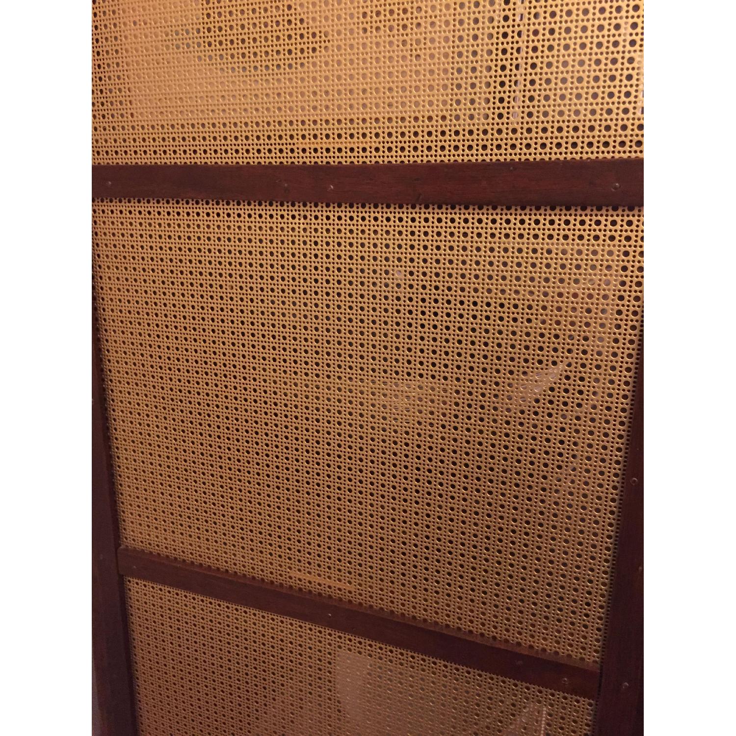 Wood/Glass & Metal Mesh Bookcase/Cabinet - image-9