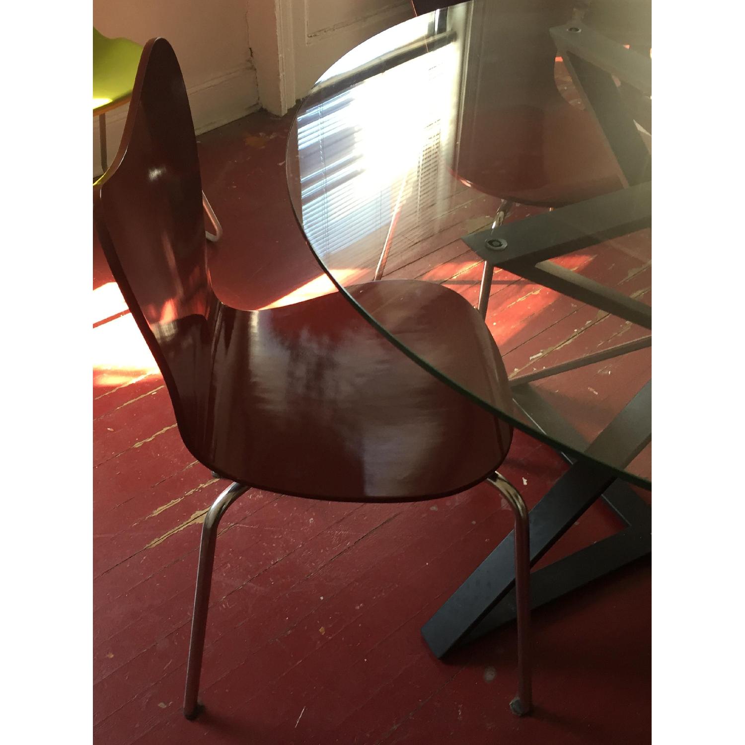 CB2 Union Table w/ 3 West Elm Chairs - image-3