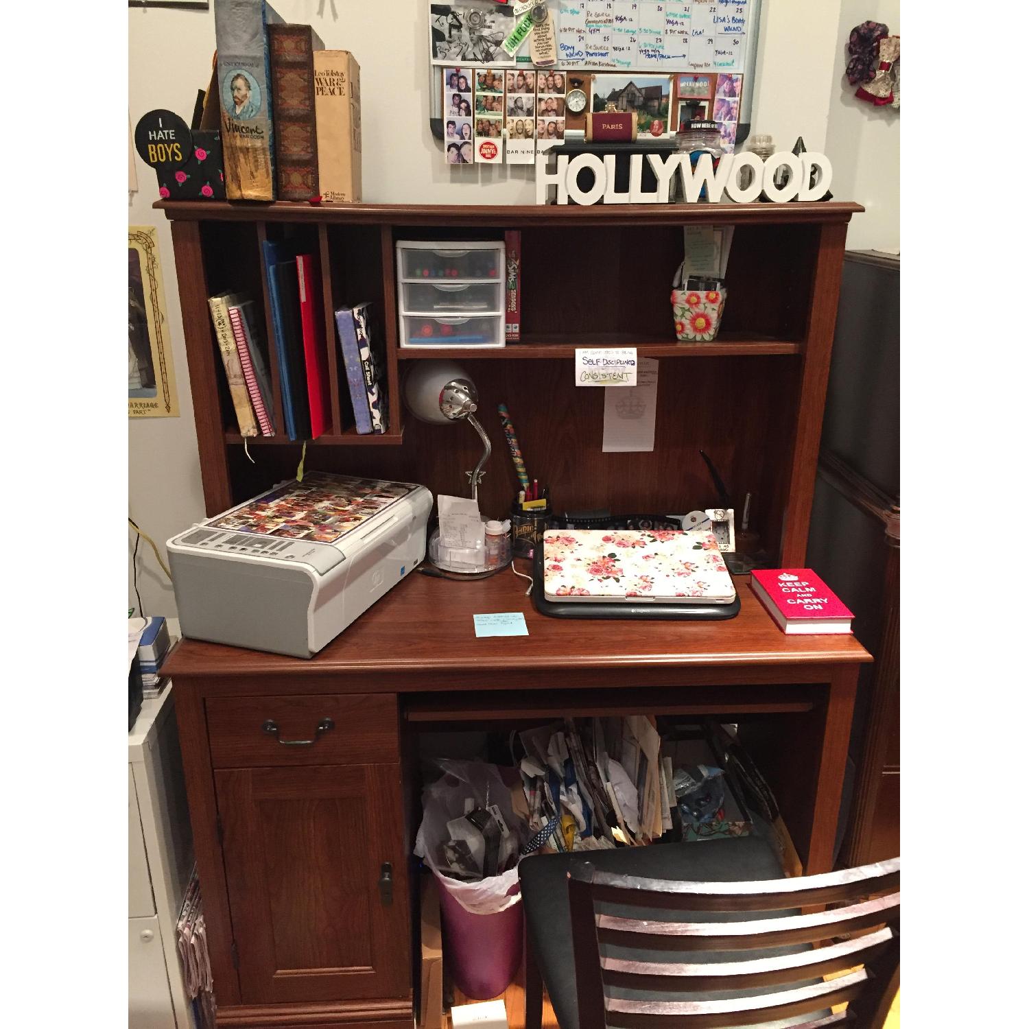 Sauder Desk w/ Hutch - image-2