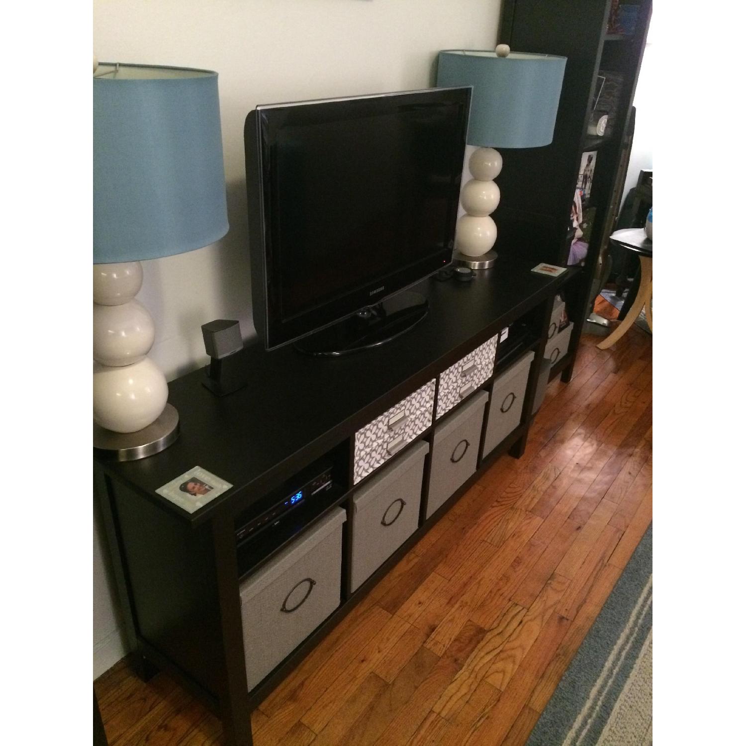 Entertainment/TV Stand w/ 2 Book Shelves - image-4