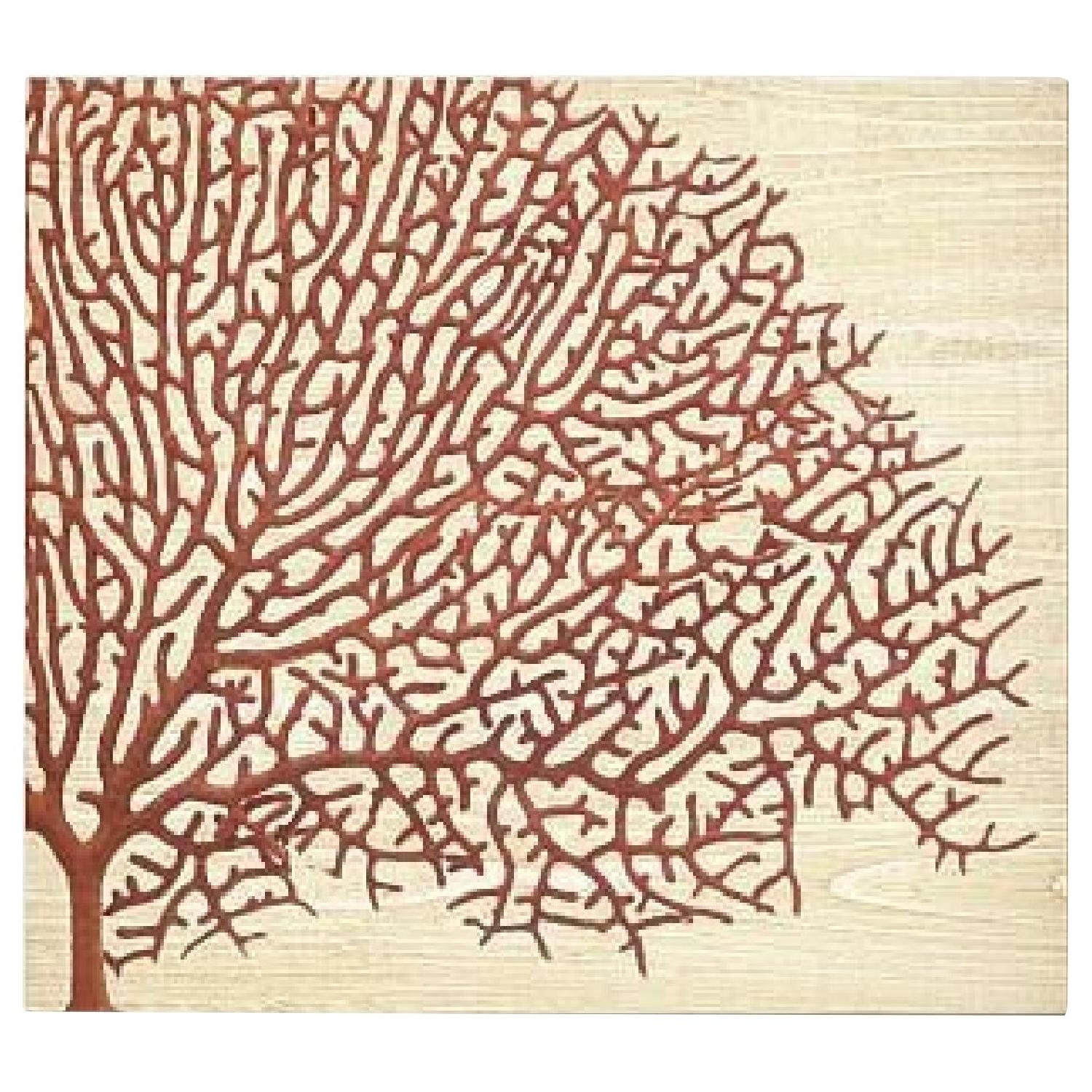 West Elm Birch Print in Red Coral AptDeco