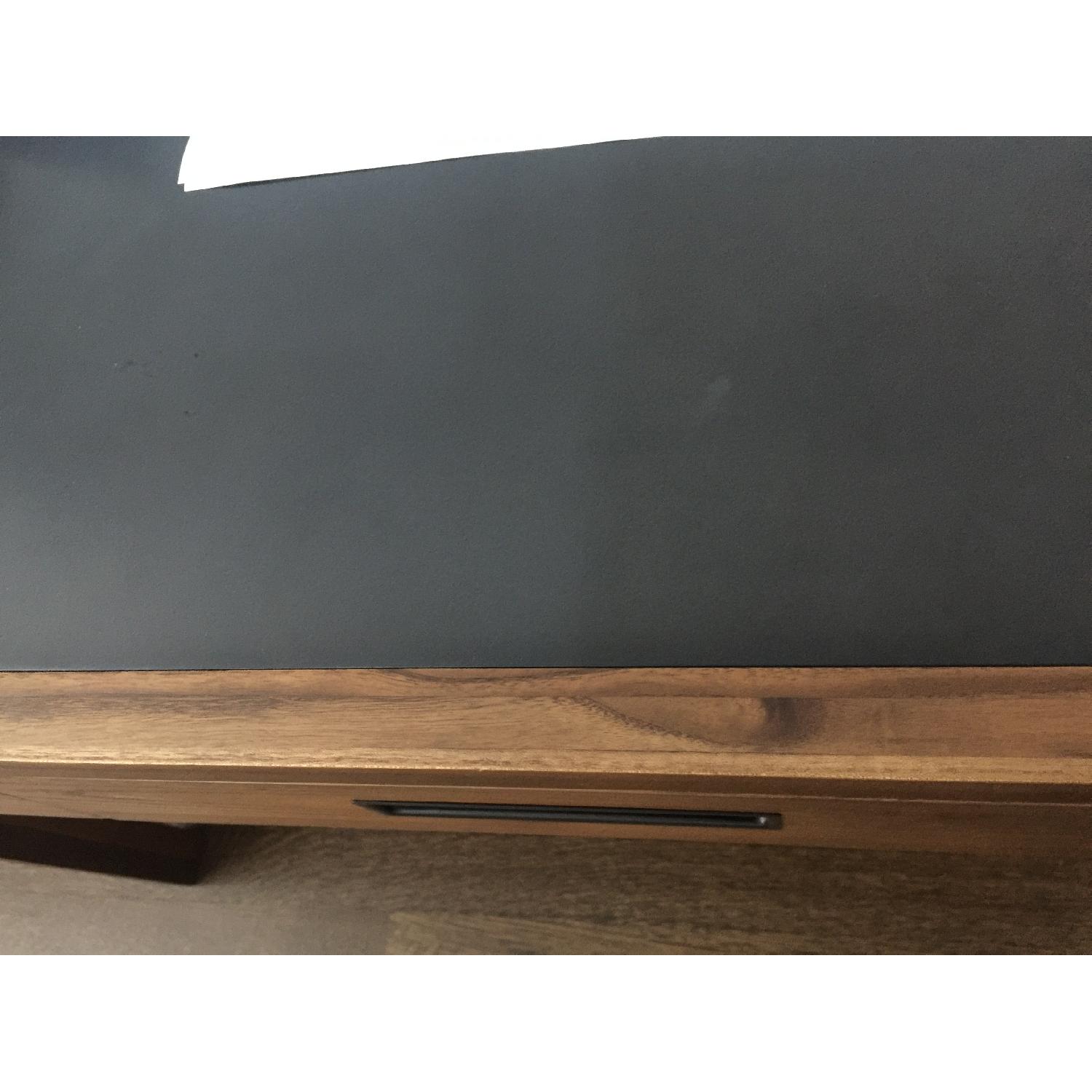 Crate & Barrel Tahoe Dark Wooden Desk - image-4