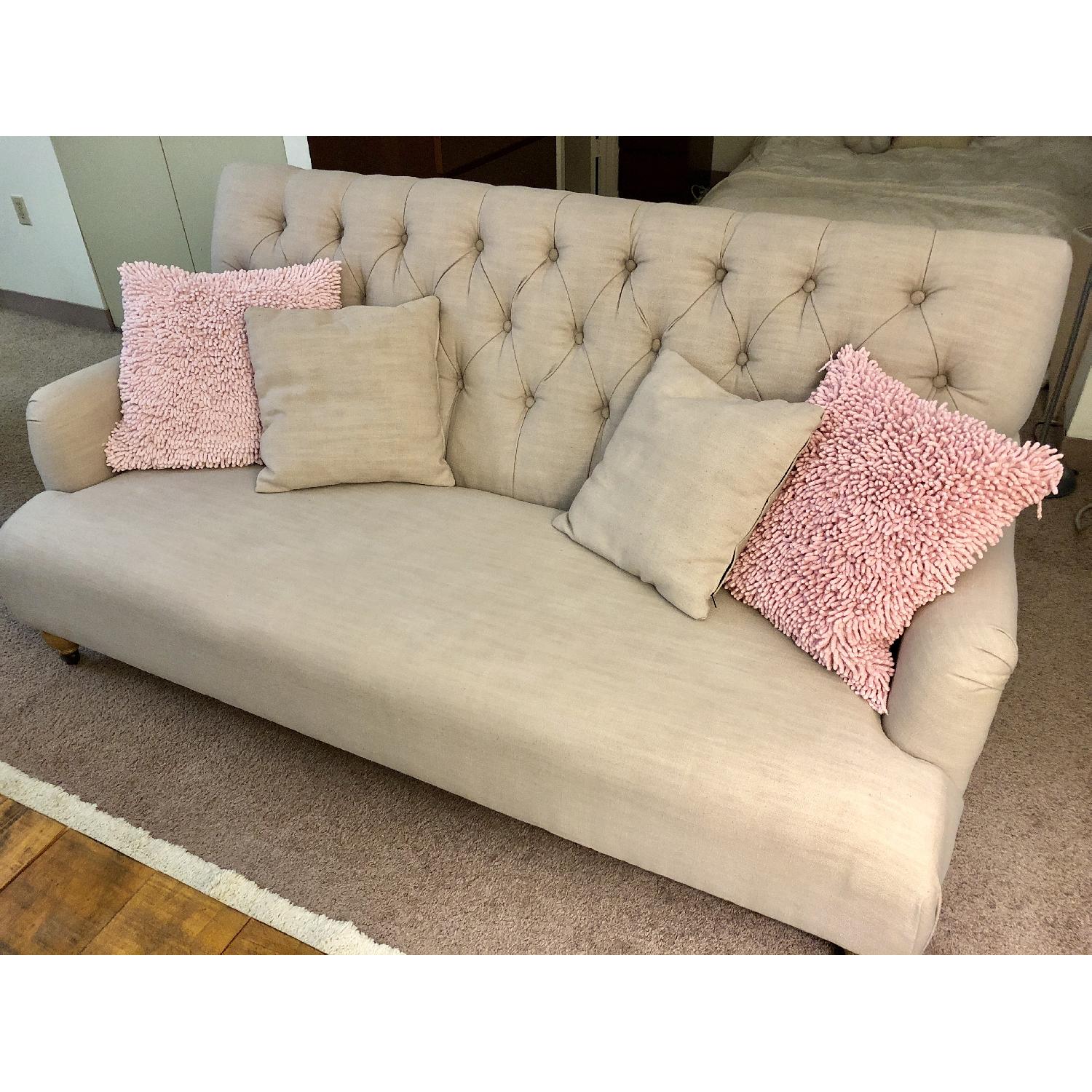 Home Decorators Watkins Linen Sofa - image-1
