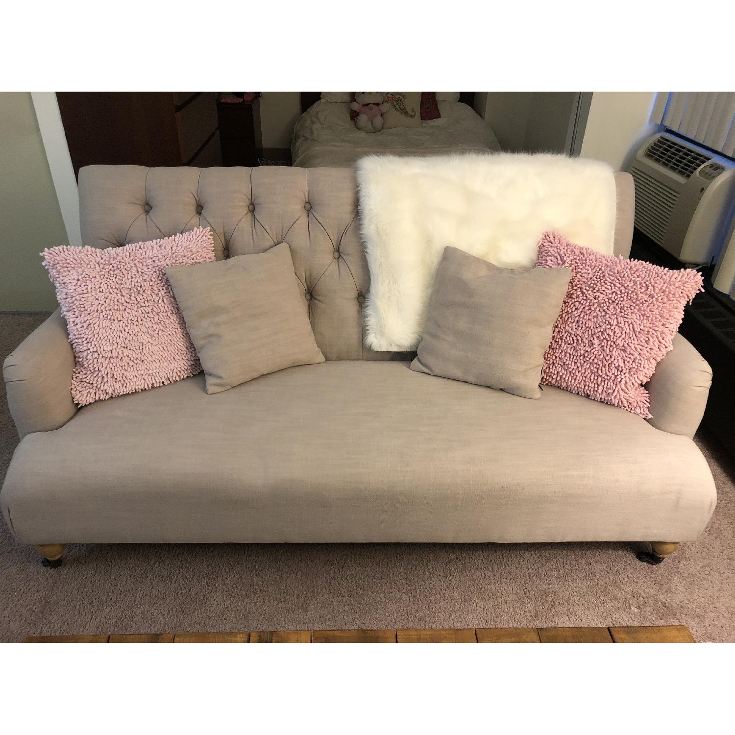 Home Decorators Watkins Linen Sofa - image-2
