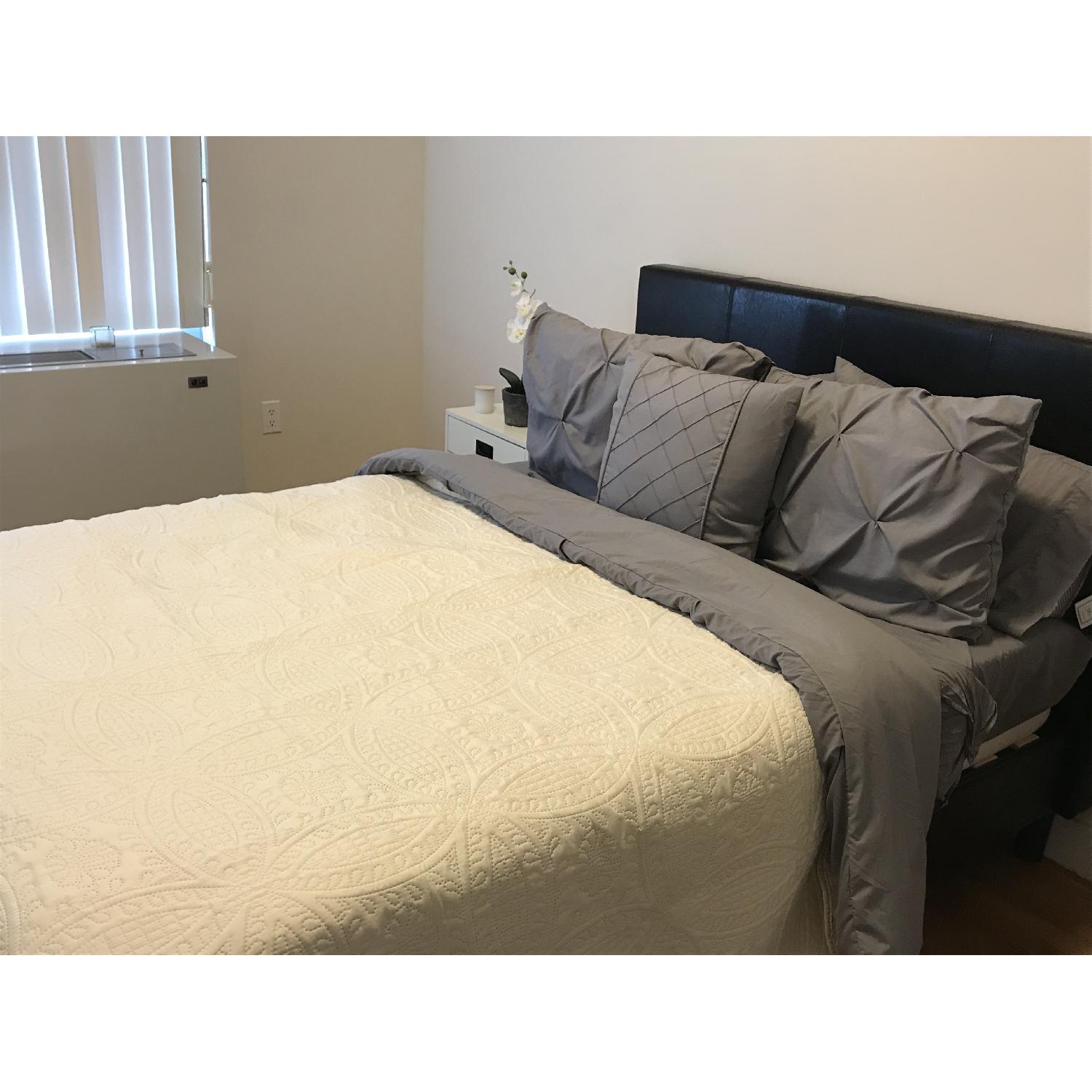 Zinus Faux Leather Upholstered Platform Bed - image-2