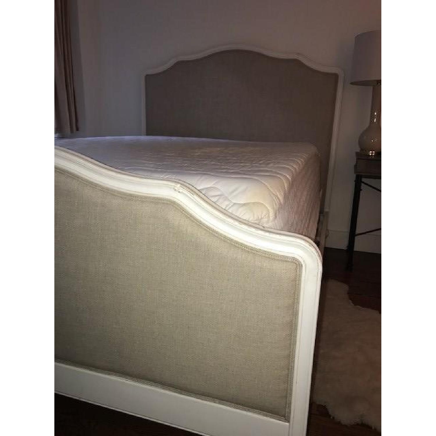 Restoration Hardware Lorraine Queen Wood Upholstered Bed - image-2