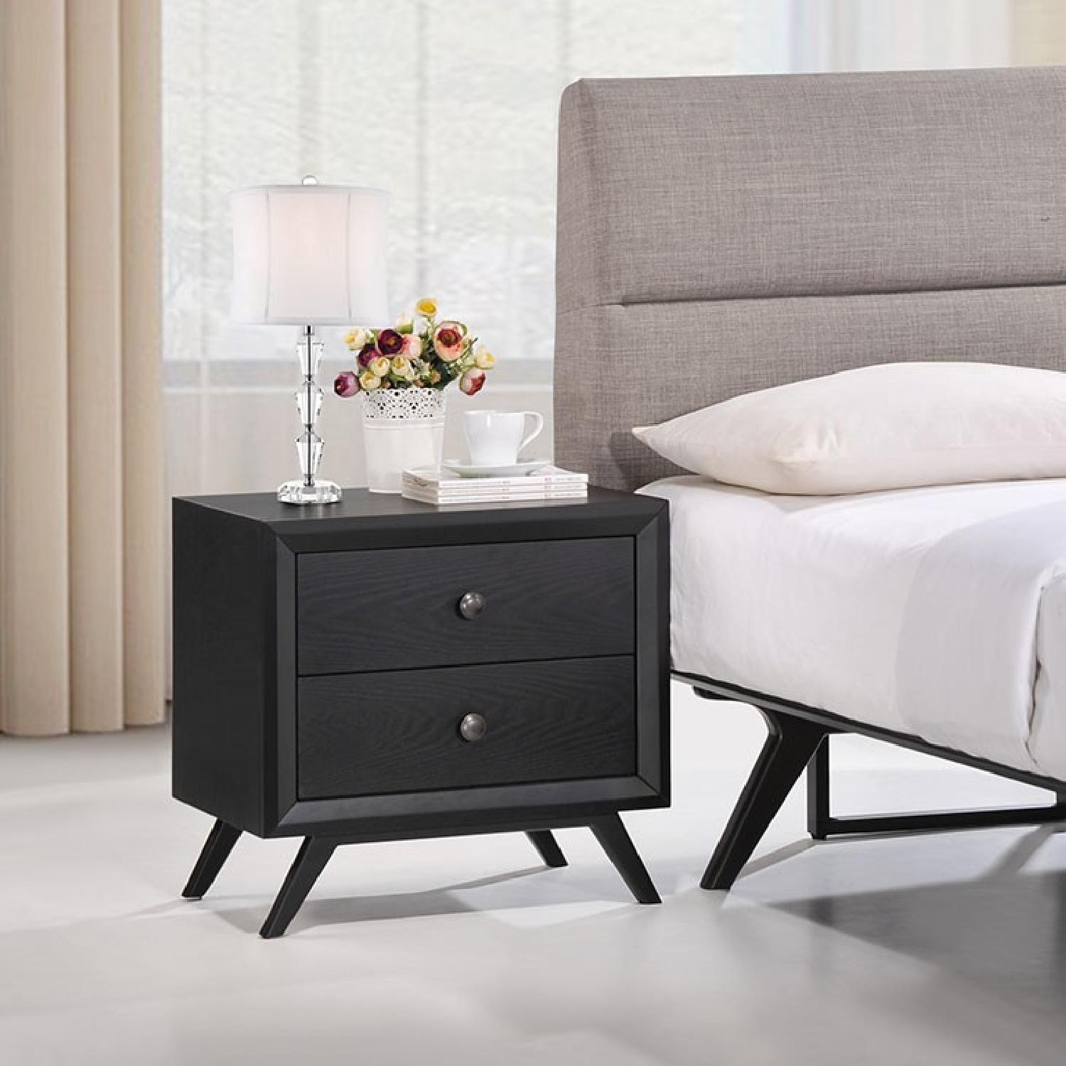 Mid Century Modern 2-Drawer Nightstand/Side Table - image-1