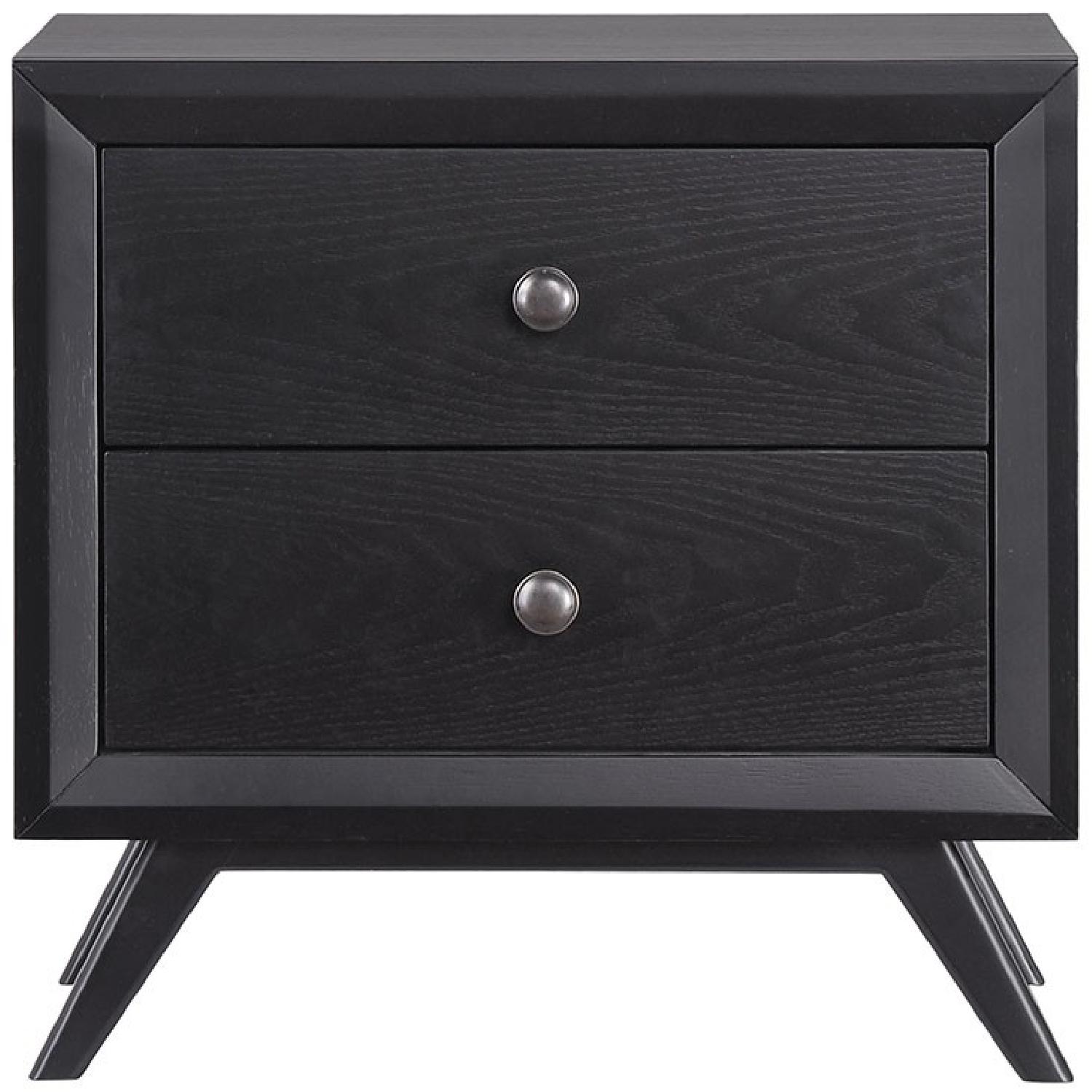 Mid Century Modern 2-Drawer Nightstand/Side Table - image-2