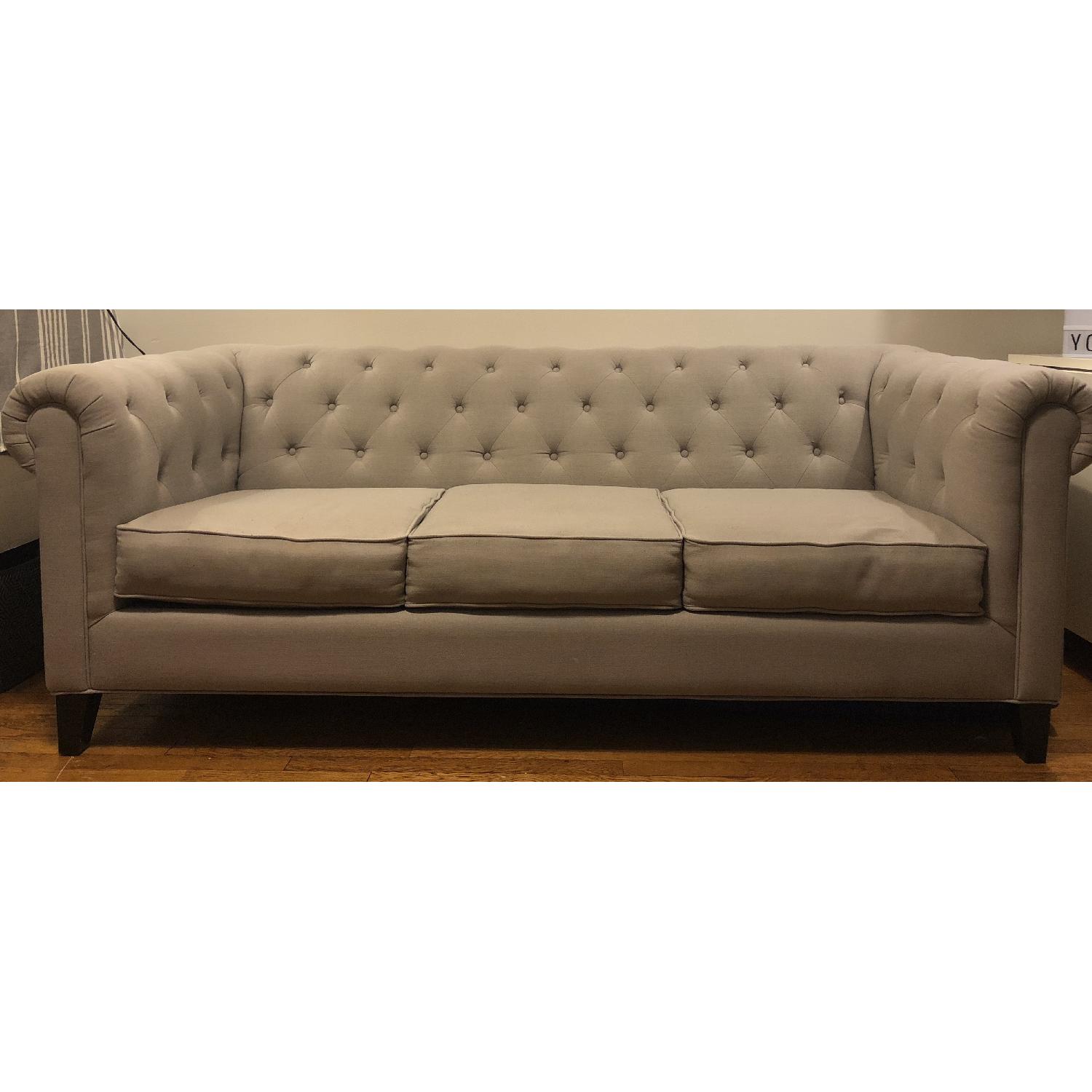 Macy's Chesterfield Sofa - image-1