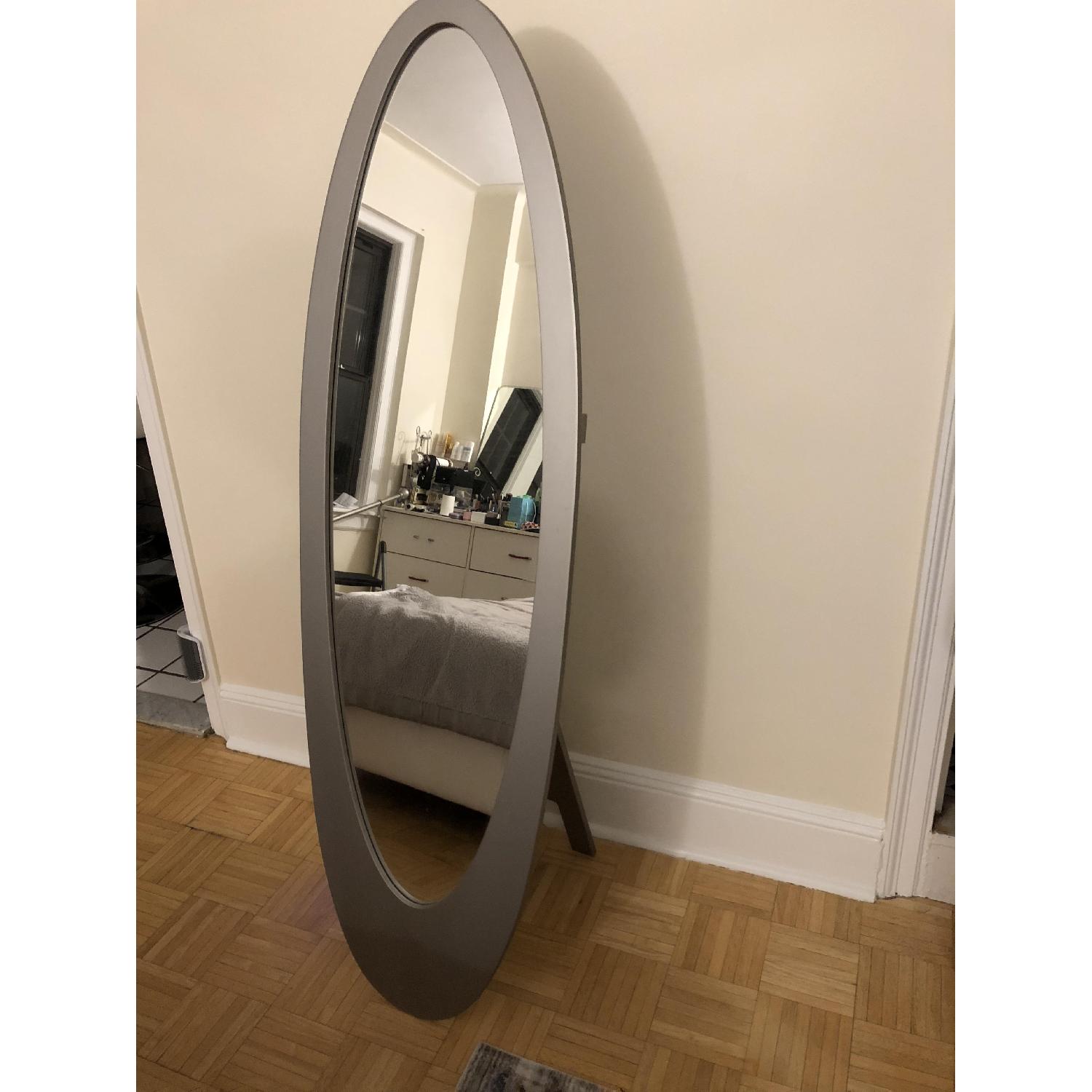 Modern OvalShaped Standing Mirror AptDeco