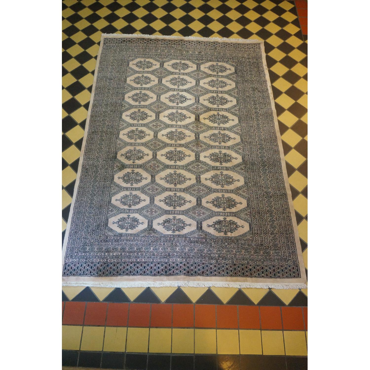 Vintage Uzbek Bukara Rug - image-4