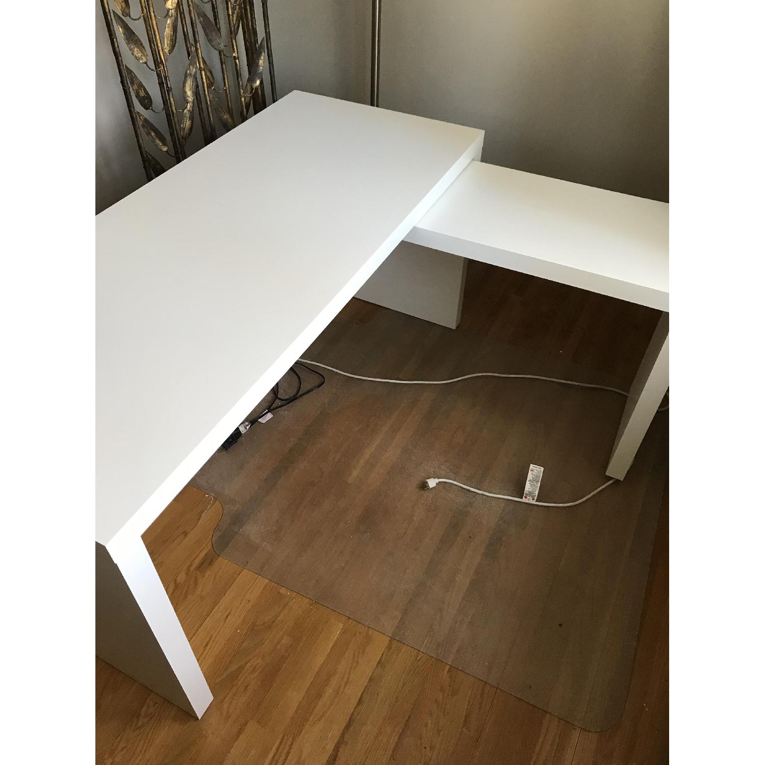 Ikea Malm White Desk w/ Pull Out - image-3