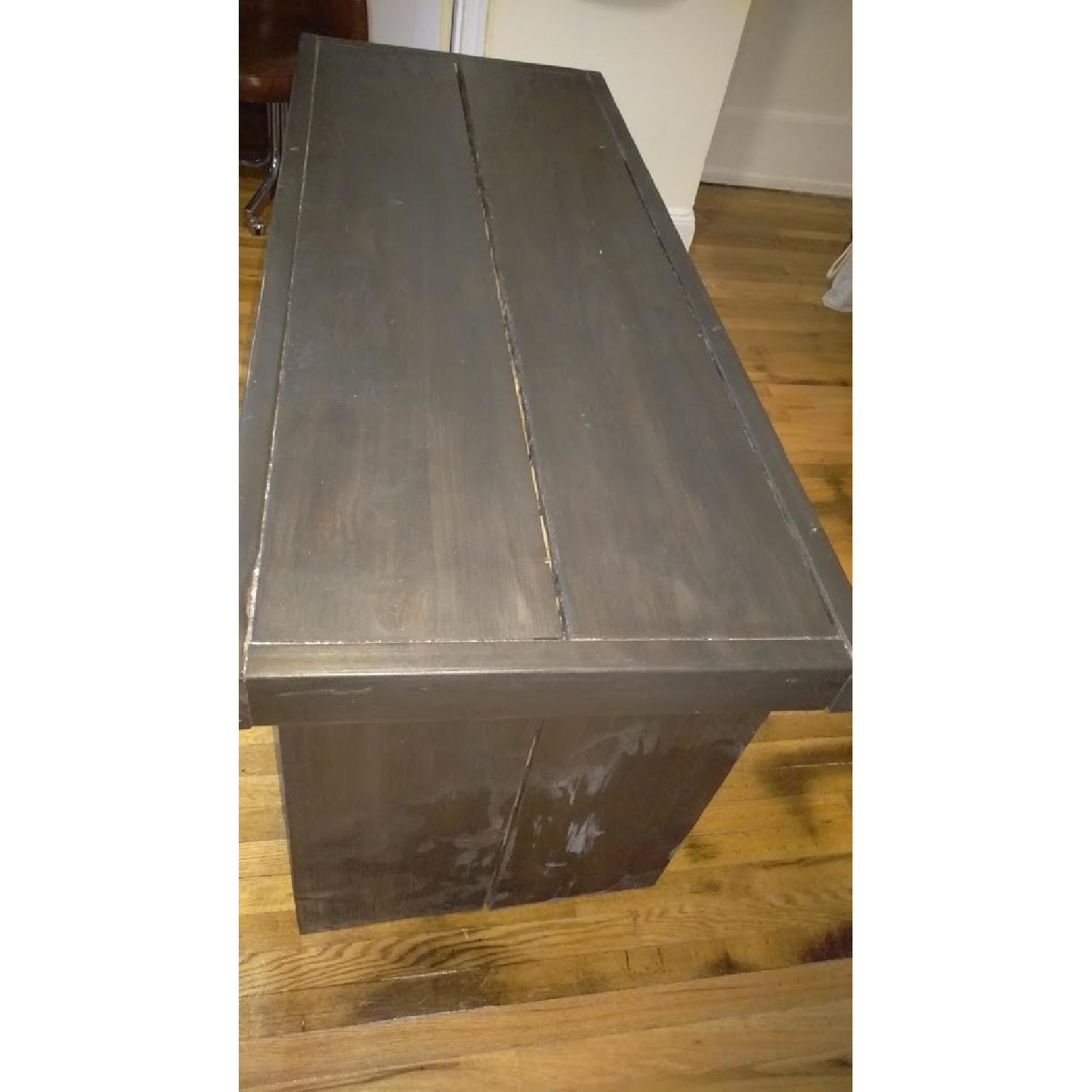 Modern Rust Rustic Reclaimed Wood Desk - image-2