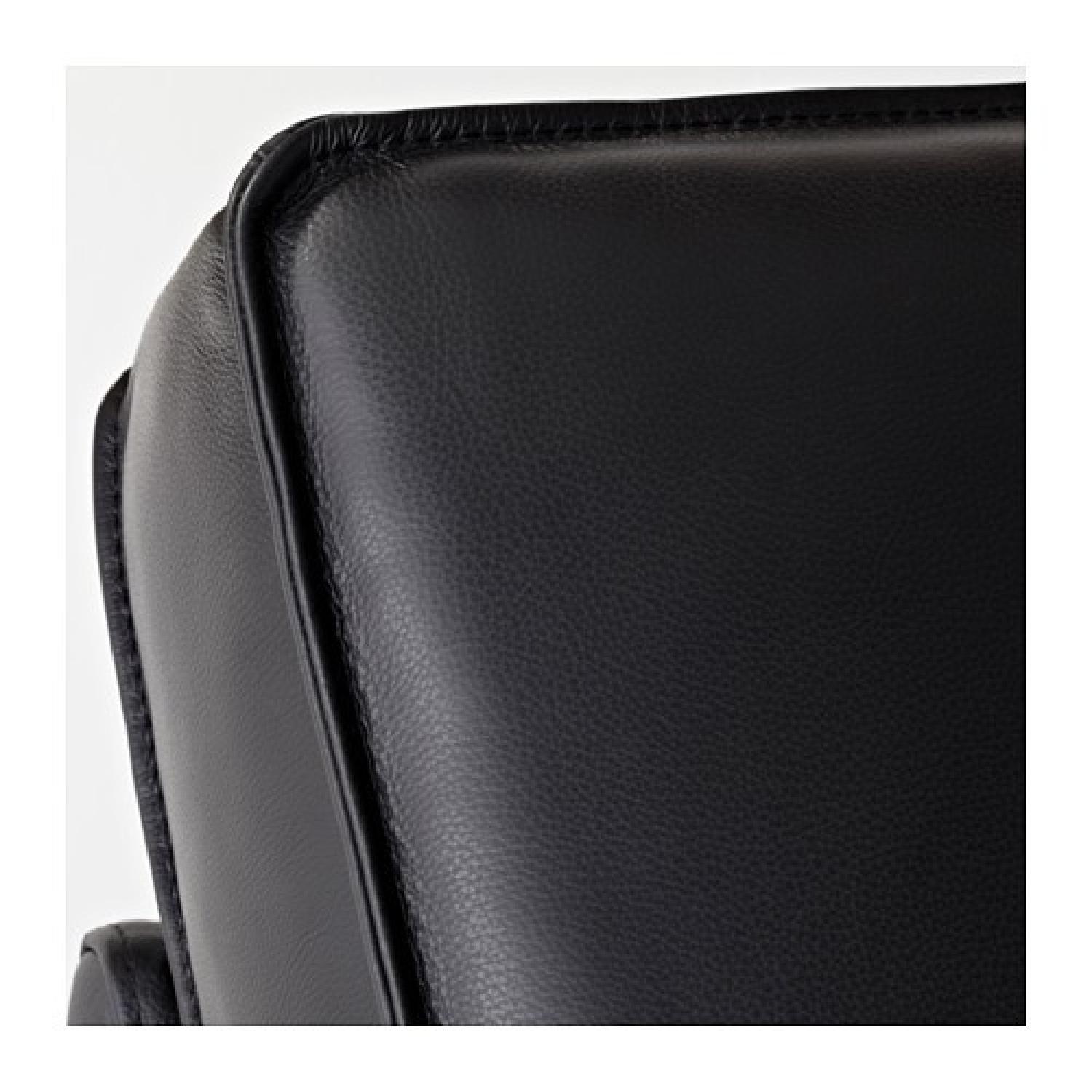 Ikea Kivik Black Leather Sofa - image-2