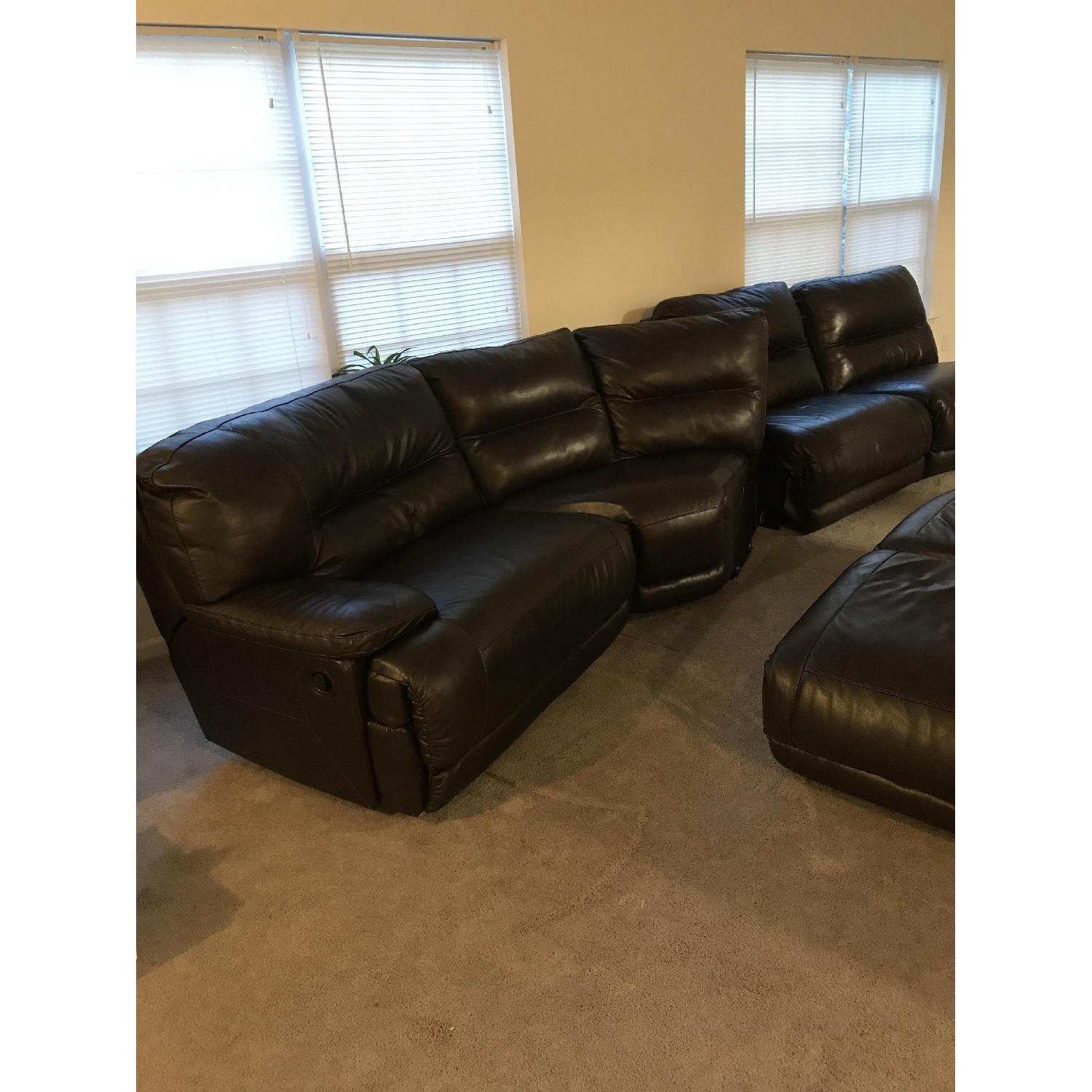 Ashley Cindy Crawford Leather 5 Seat Sectional Sofa - image-2