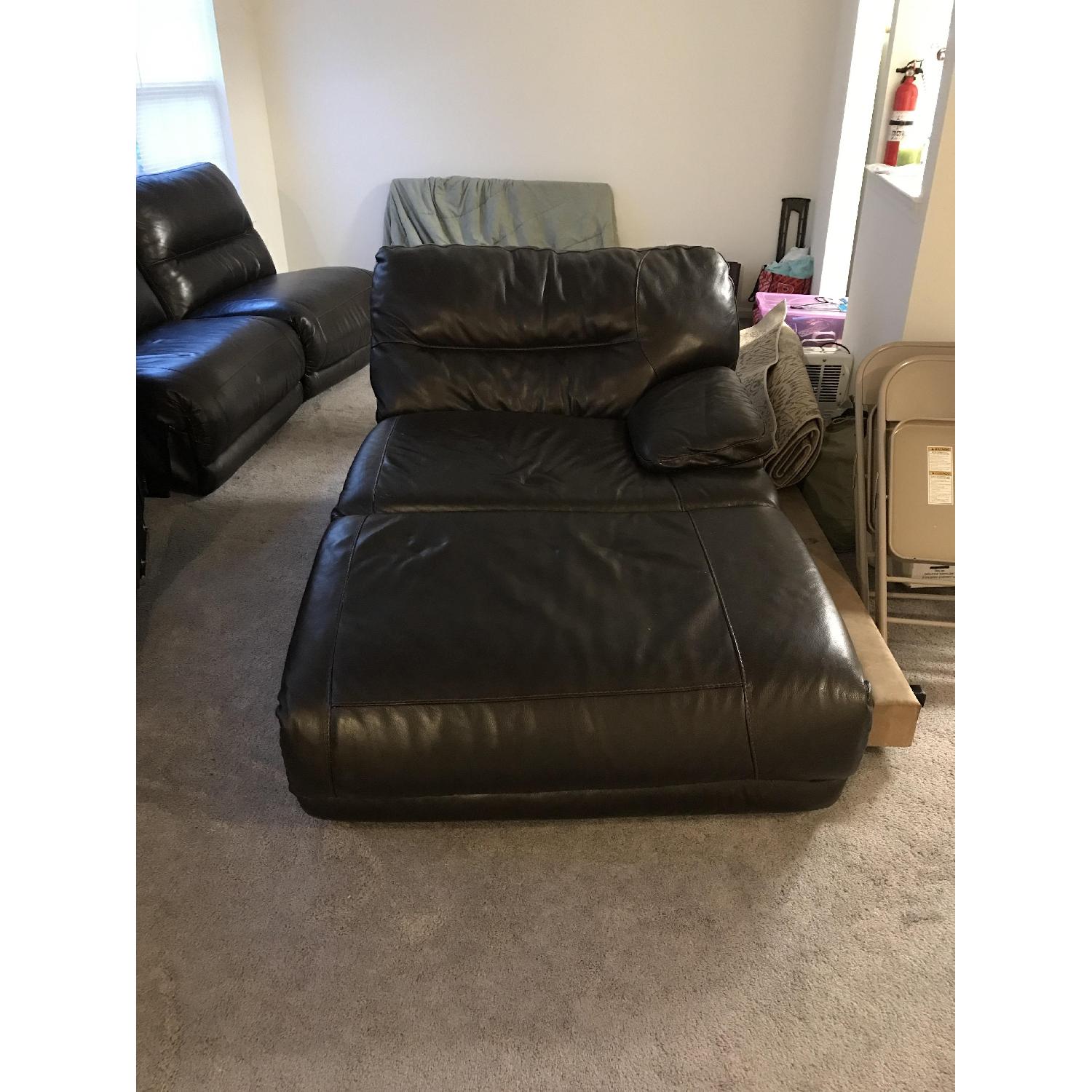 Ashley Cindy Crawford Leather 5 Seat Sectional Sofa - image-3