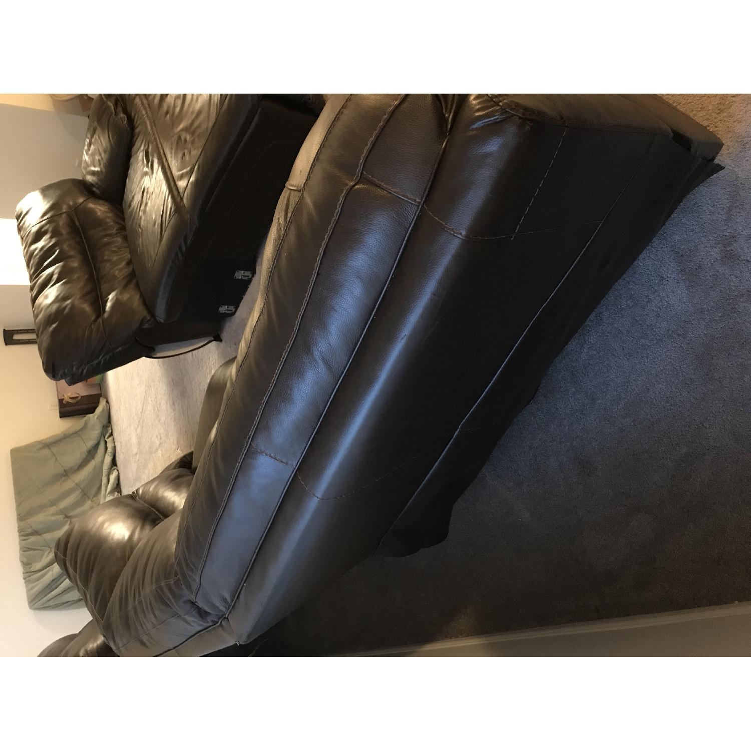 Ashley Cindy Crawford Leather 5 Seat Sectional Sofa - image-4