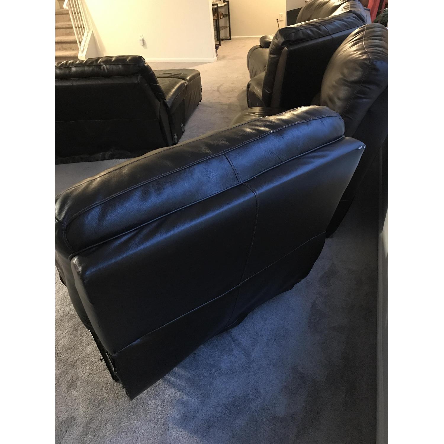 Ashley Cindy Crawford Leather 5 Seat Sectional Sofa - image-6