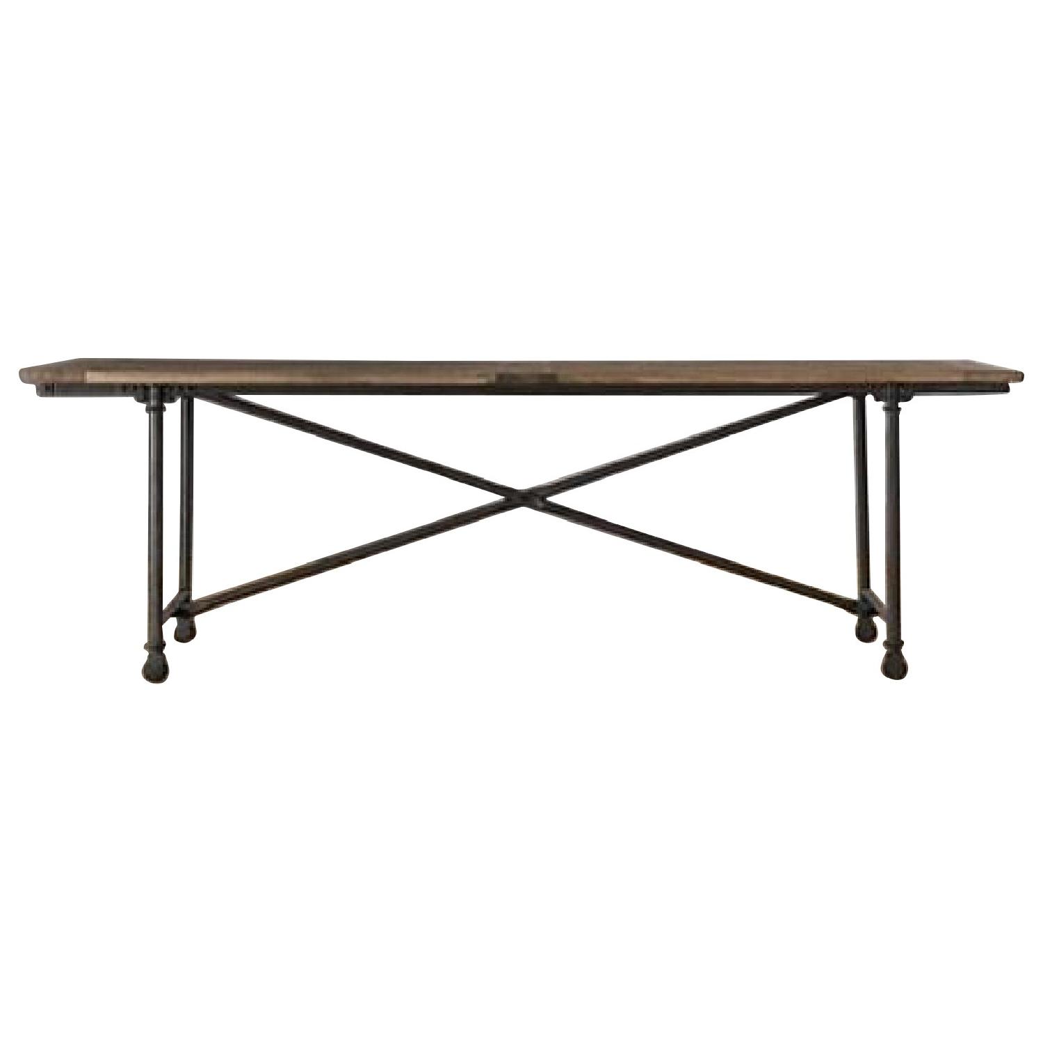 Restoration Hardware Flatiron Rectangular Dining Table - image-2