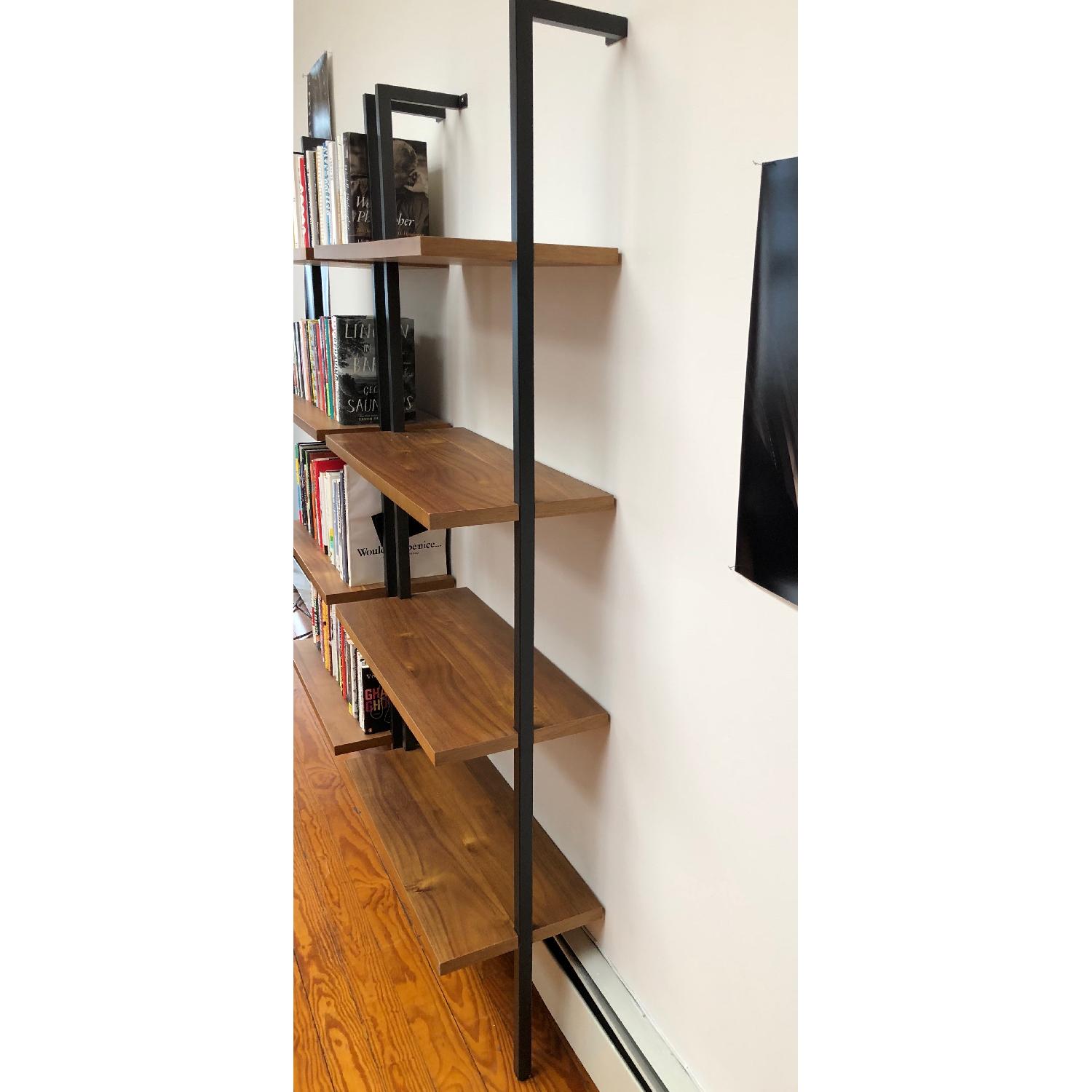 CB2 Helix Acacia Wall-Mounted Bookcases - image-3