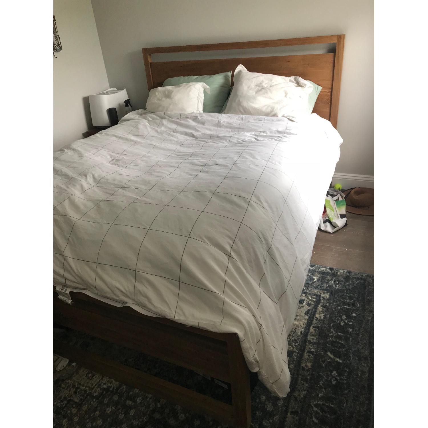 Crate & Barrel Linea II Queen Bed - image-1