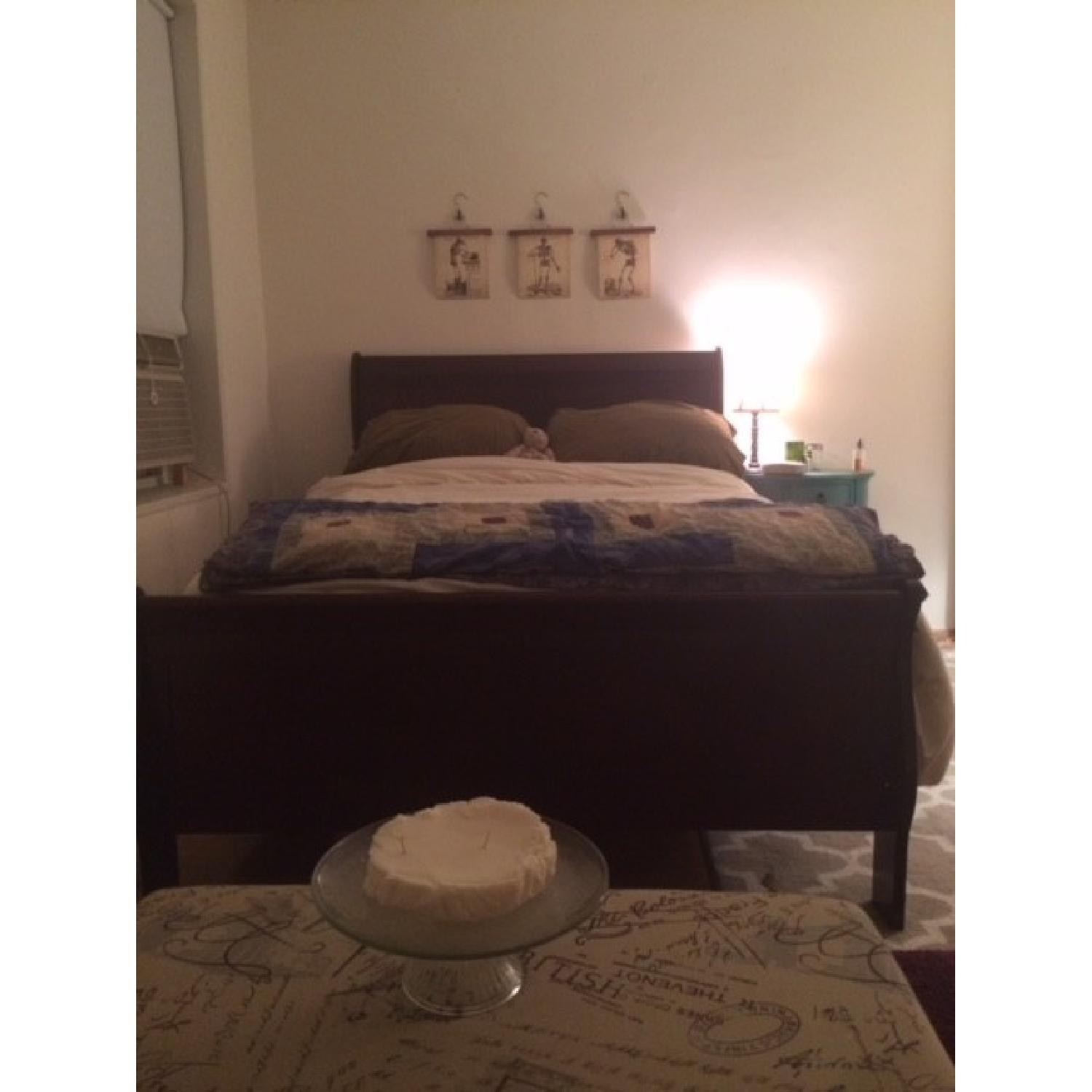 Raymour & Flanigan Barrister Full Sleigh Bed - image-1