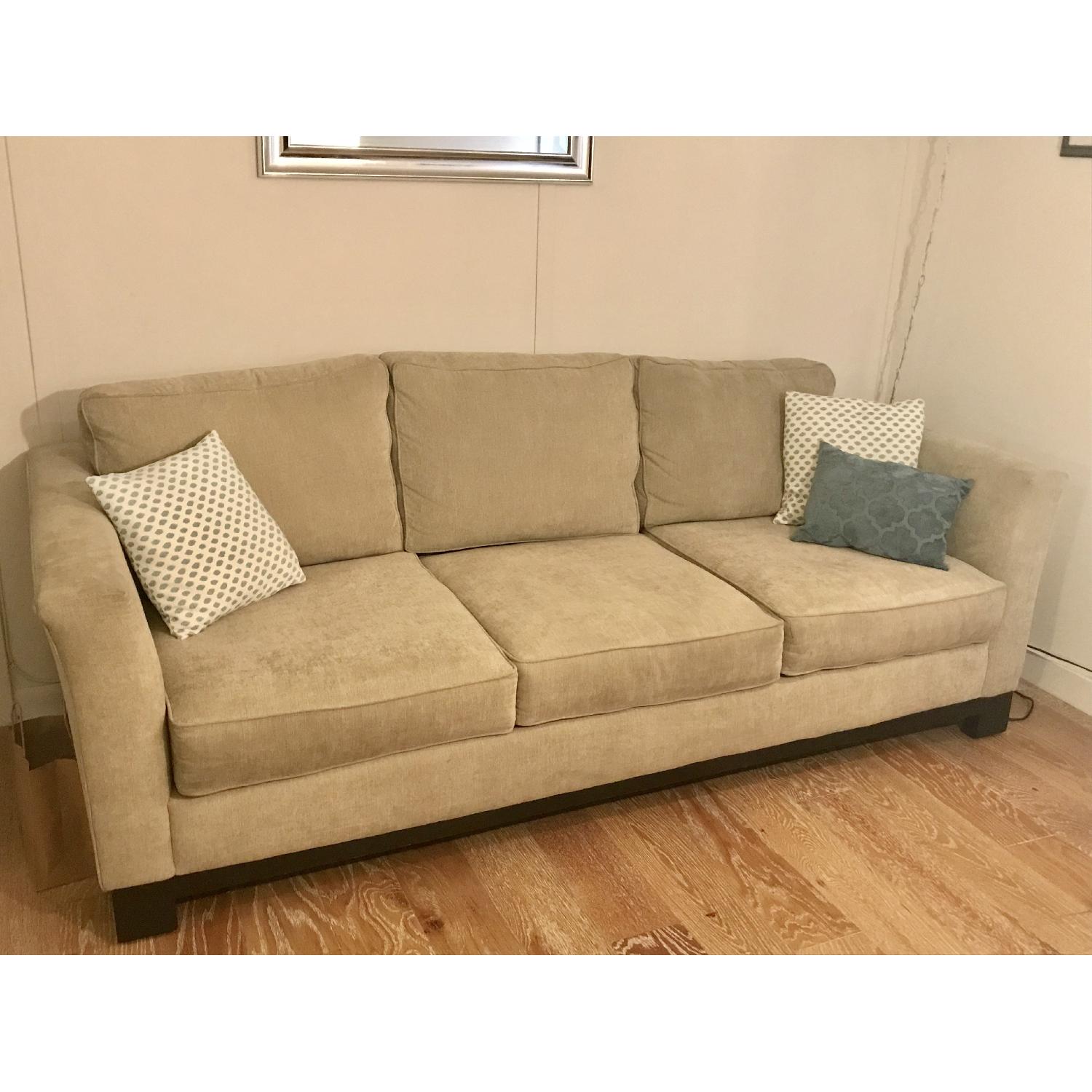 Macy's Parchment Kenton Sofa - image-3