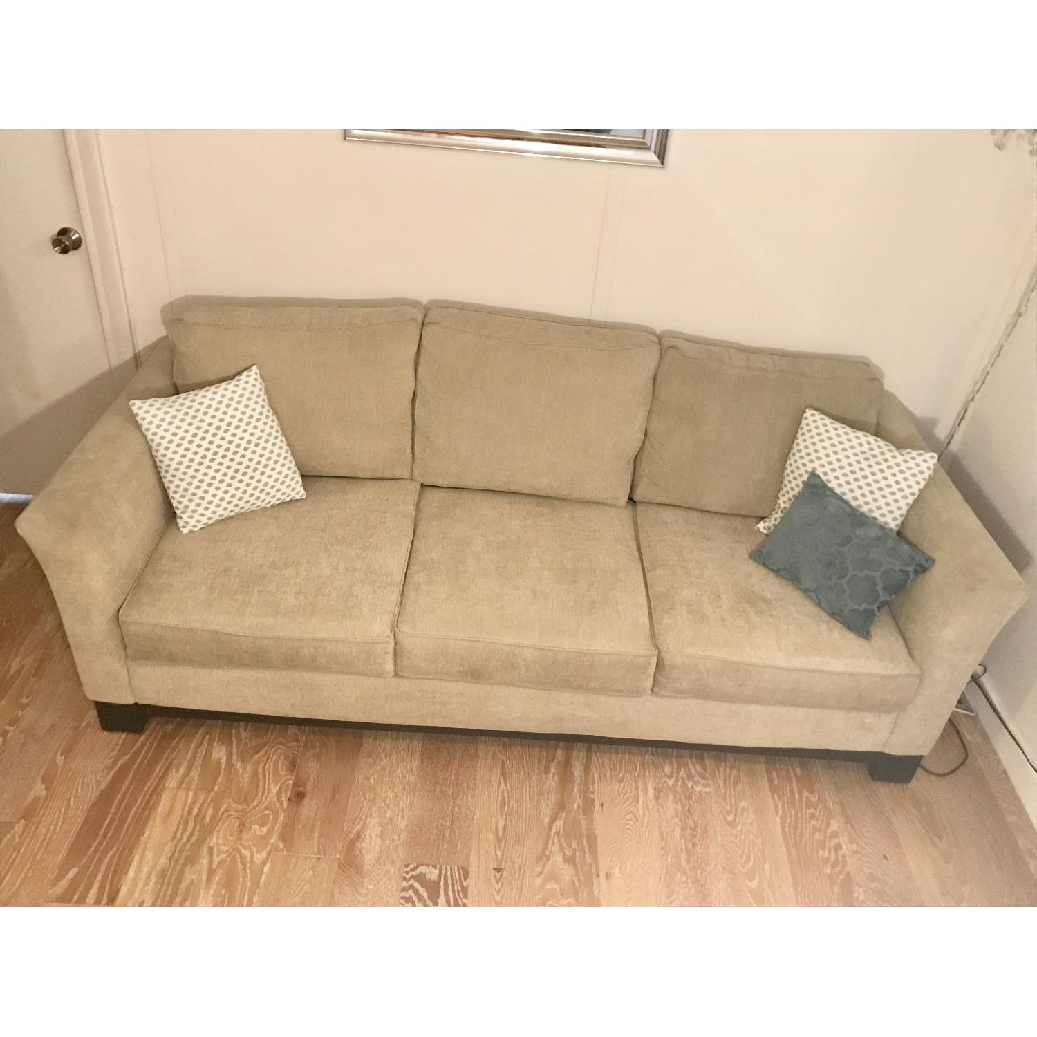 Macy's Parchment Kenton Sofa - image-4