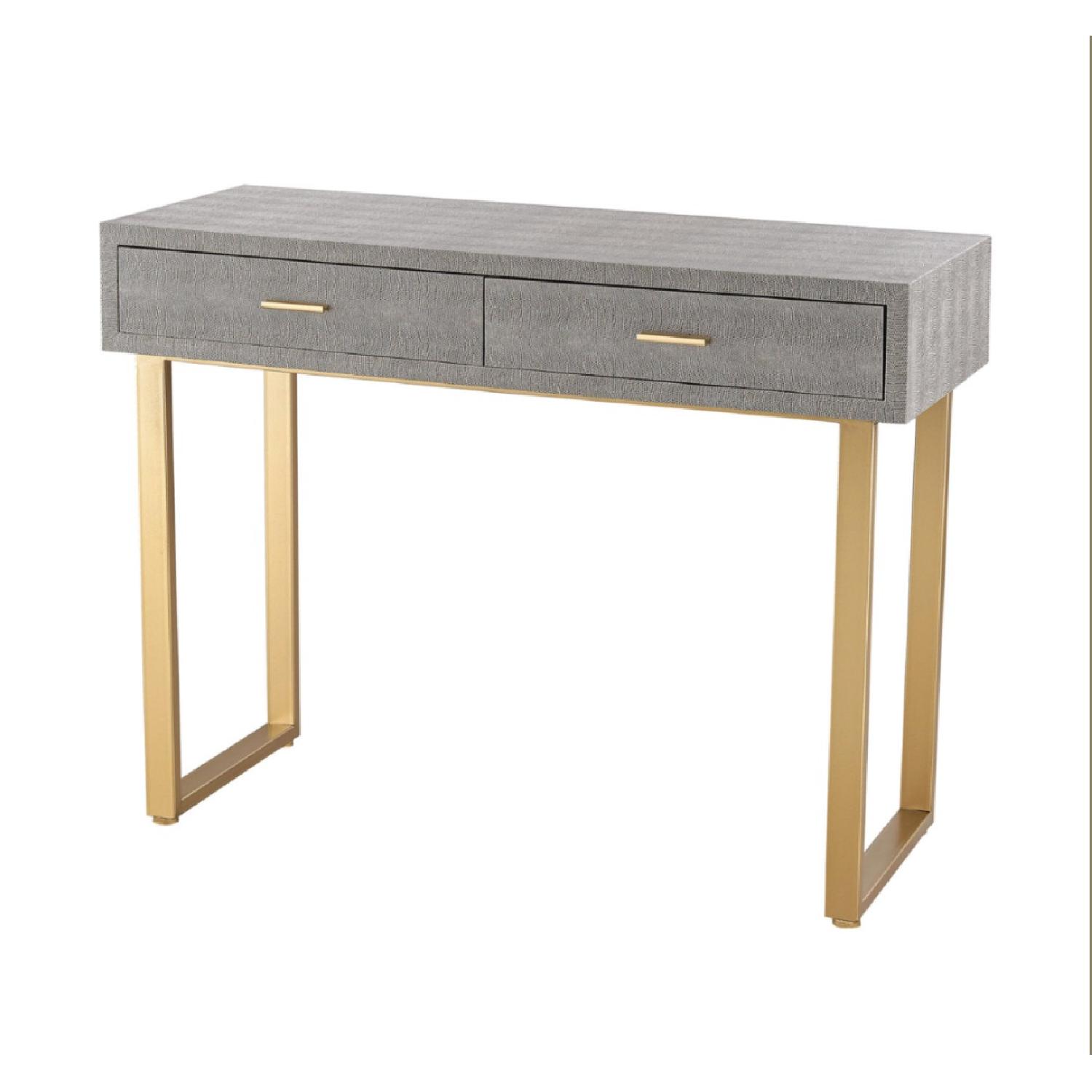 Sterling Home Nassau Point Faux Snakeskin Desk - image-1