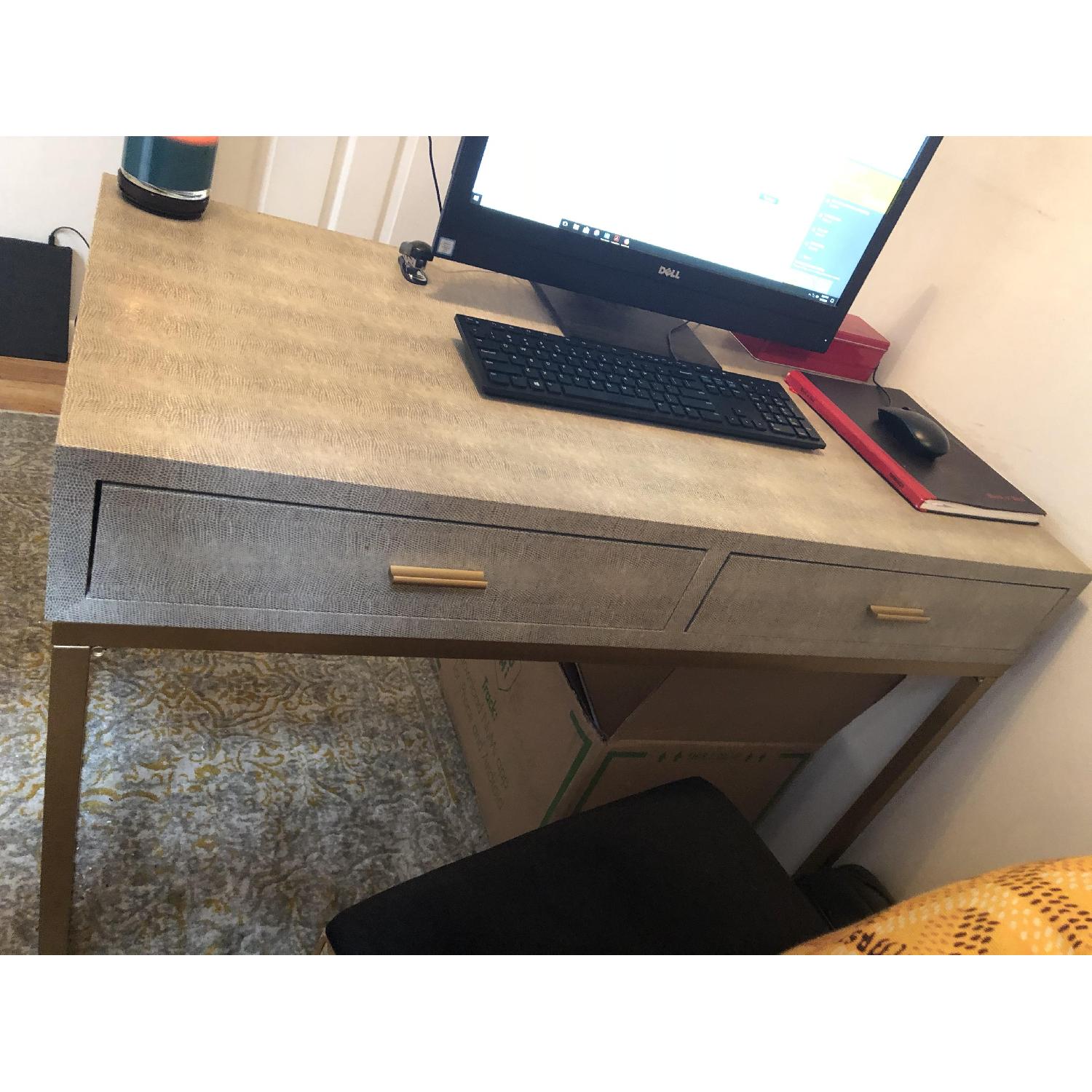 Sterling Home Nassau Point Faux Snakeskin Desk - image-3