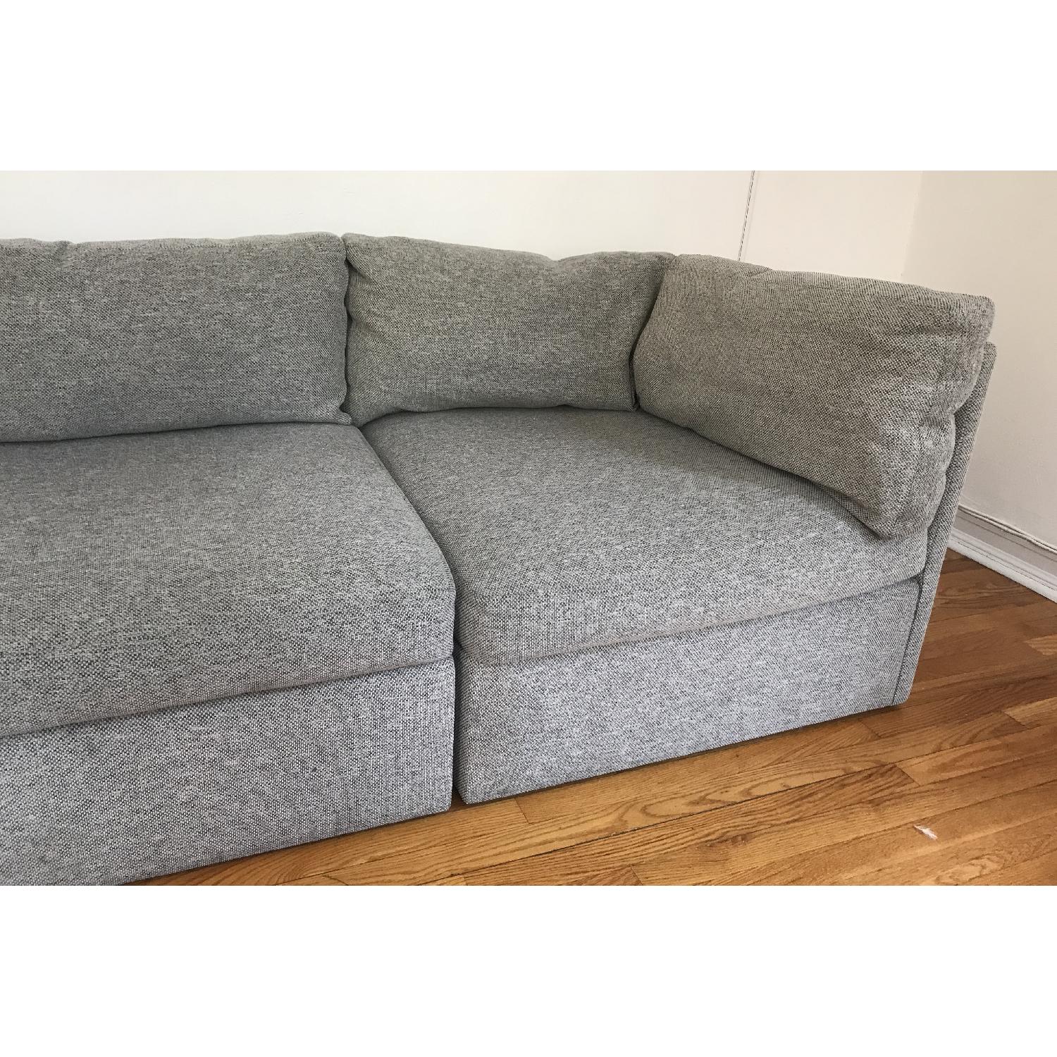 Thayer Coggin Milo Baughman Sectional Sofa in Grey - image-5