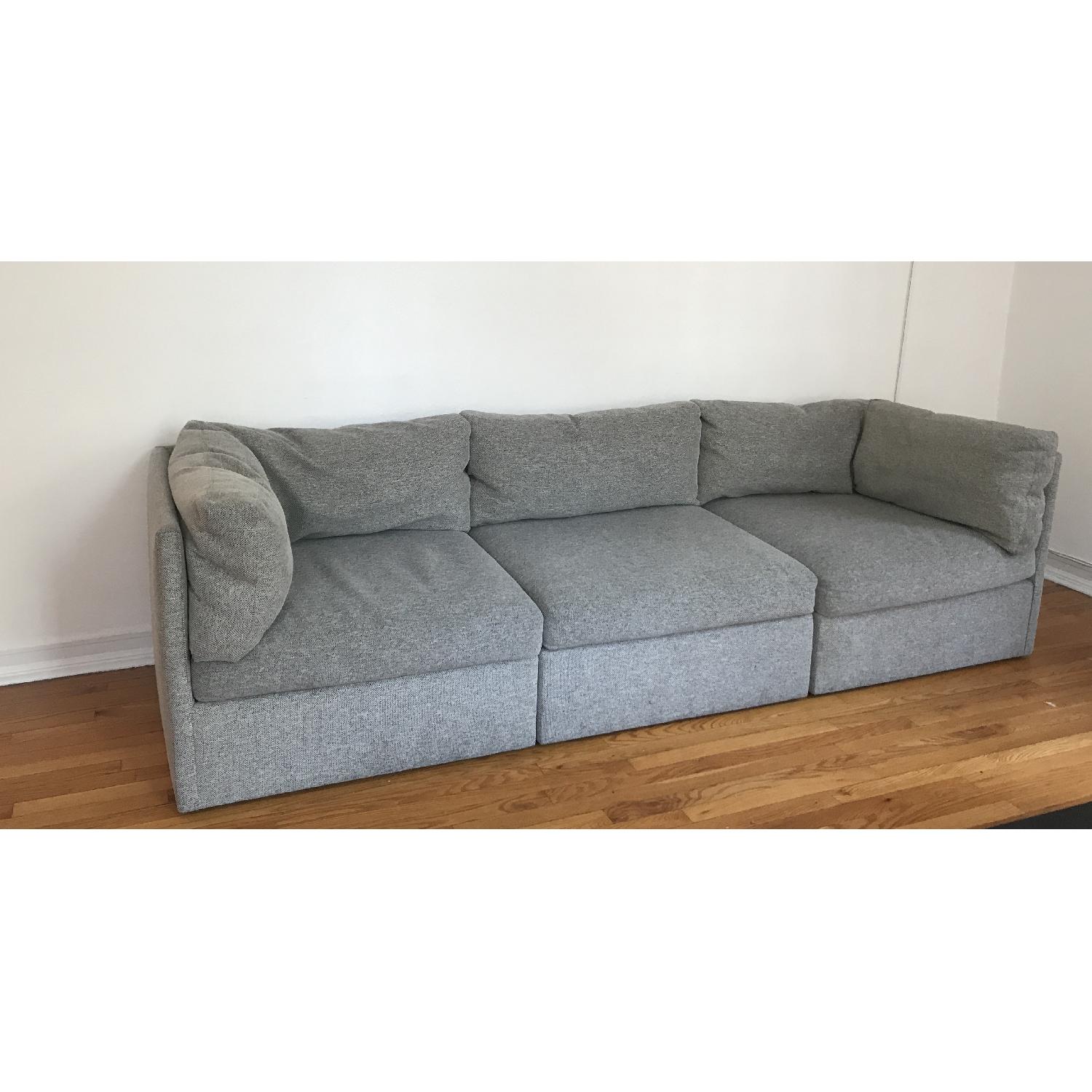 Thayer Coggin Milo Baughman Sectional Sofa in Grey - image-8