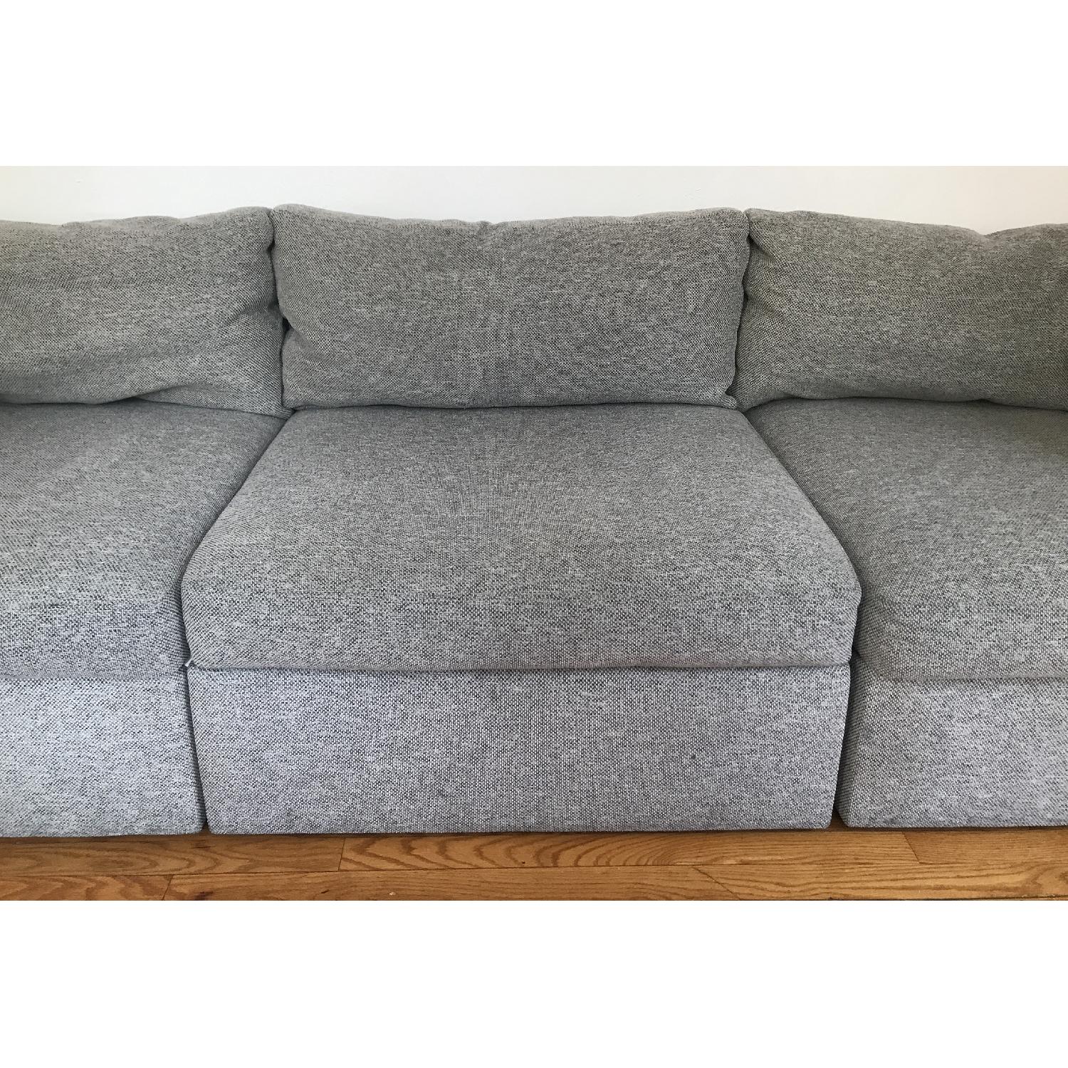 Thayer Coggin Milo Baughman Sectional Sofa in Grey - image-9