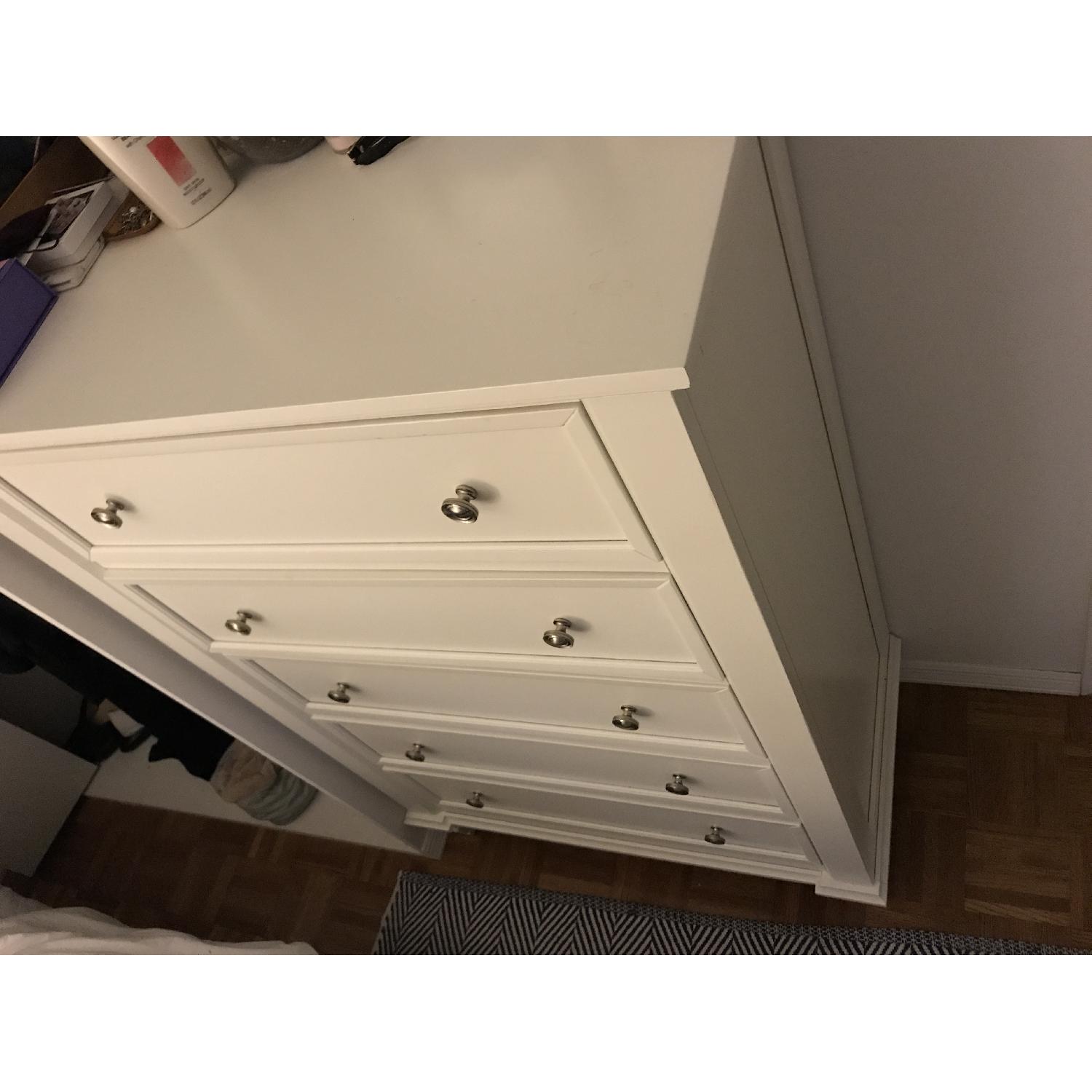 Coaster White Wood 5 Drawer Chest - image-1