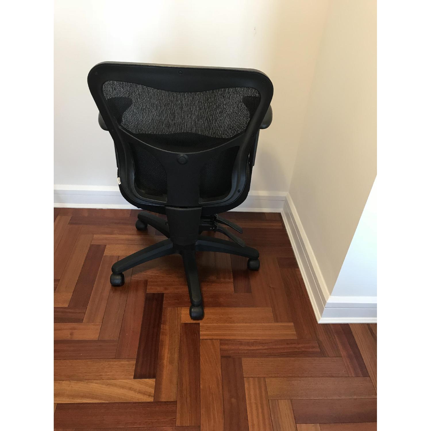 Black Office Chair w/ Tempurpedic Seat & Mesh Back - image-3
