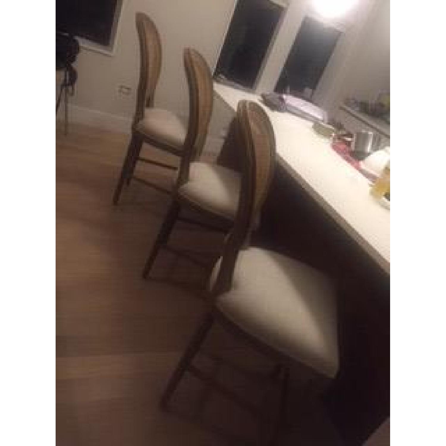 Restoration Hardware Vintage French Round Barstools - image-3