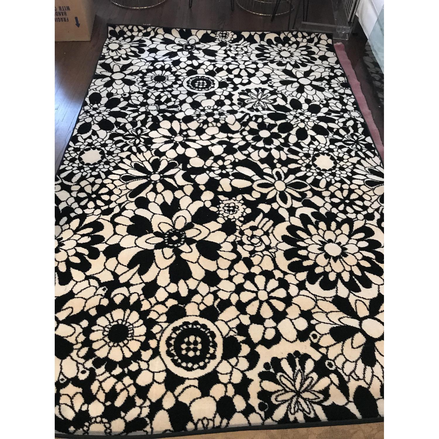 Stark Carpet Modern Black & White Missoni Area Rug AptDeco